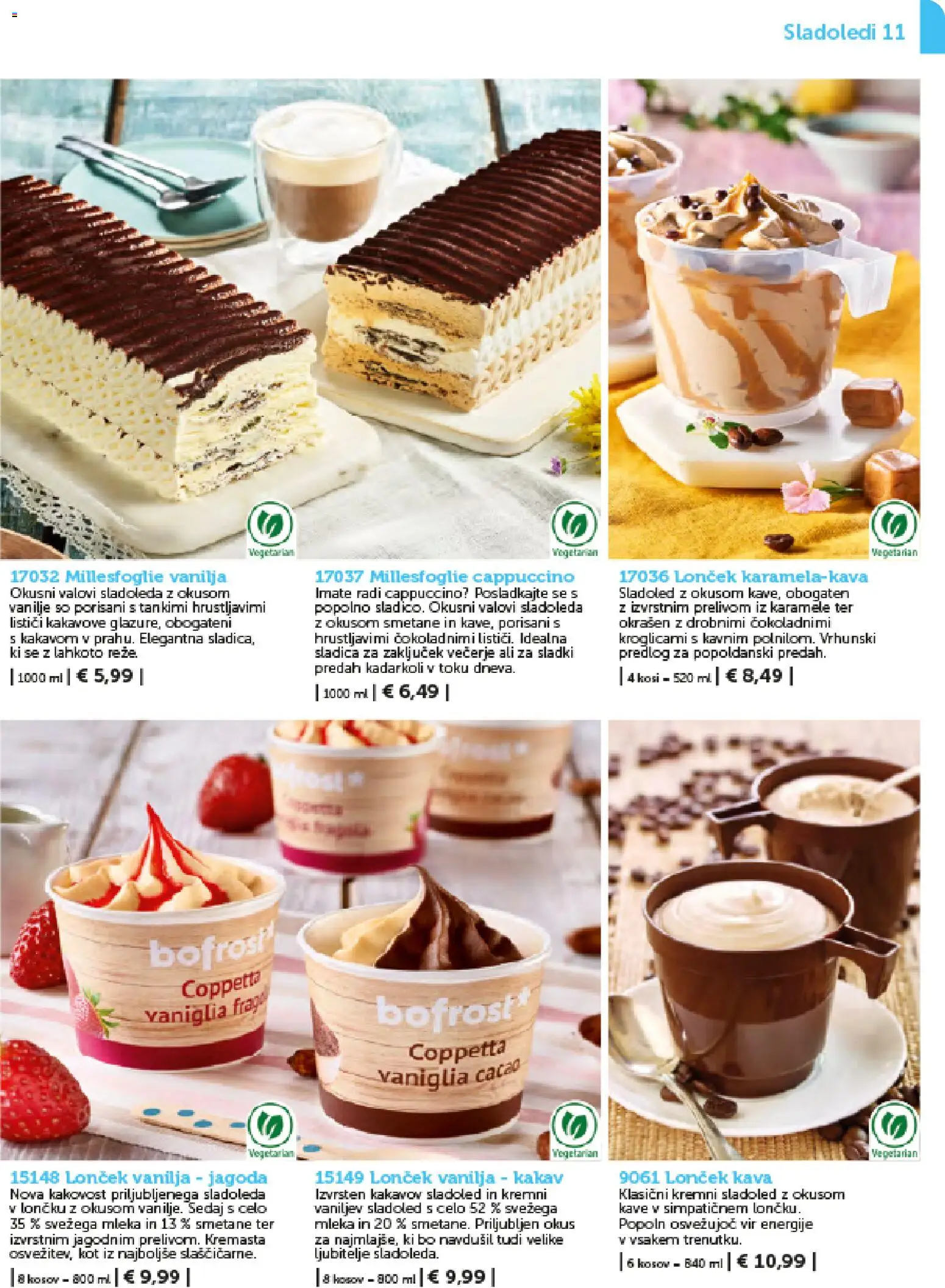 Novi Bofrost katalog ponudbe – veljaven od 01.02.2026 | Stran: 11 | Izdelki: Kakav, Kava, Karamele, Sladoled