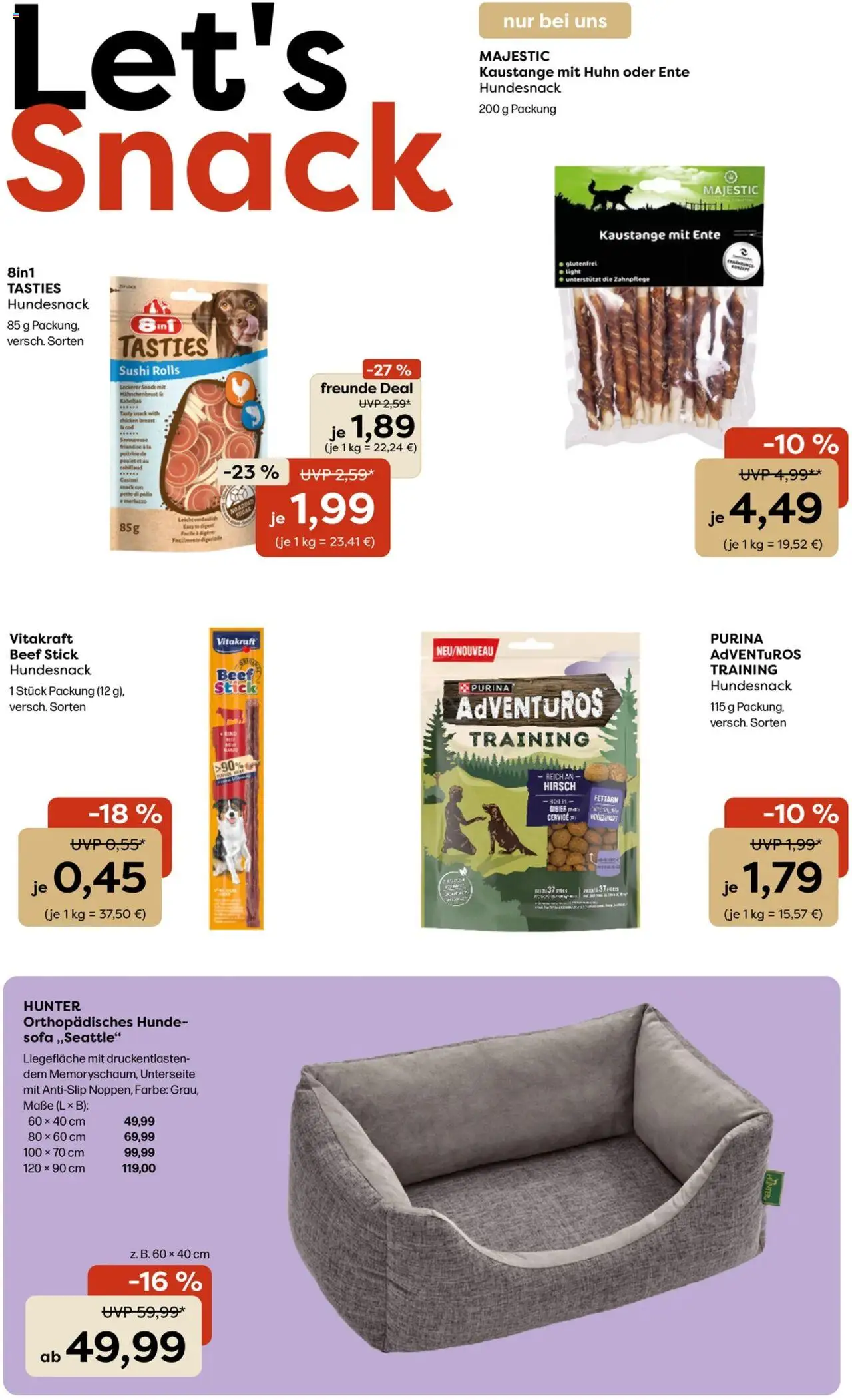 Zoo & co Prospekt 	 - gültig ab dem 28.07.2025 | Seite: 8 | Produkte: Sofa, Ente, Hahnchenbrust