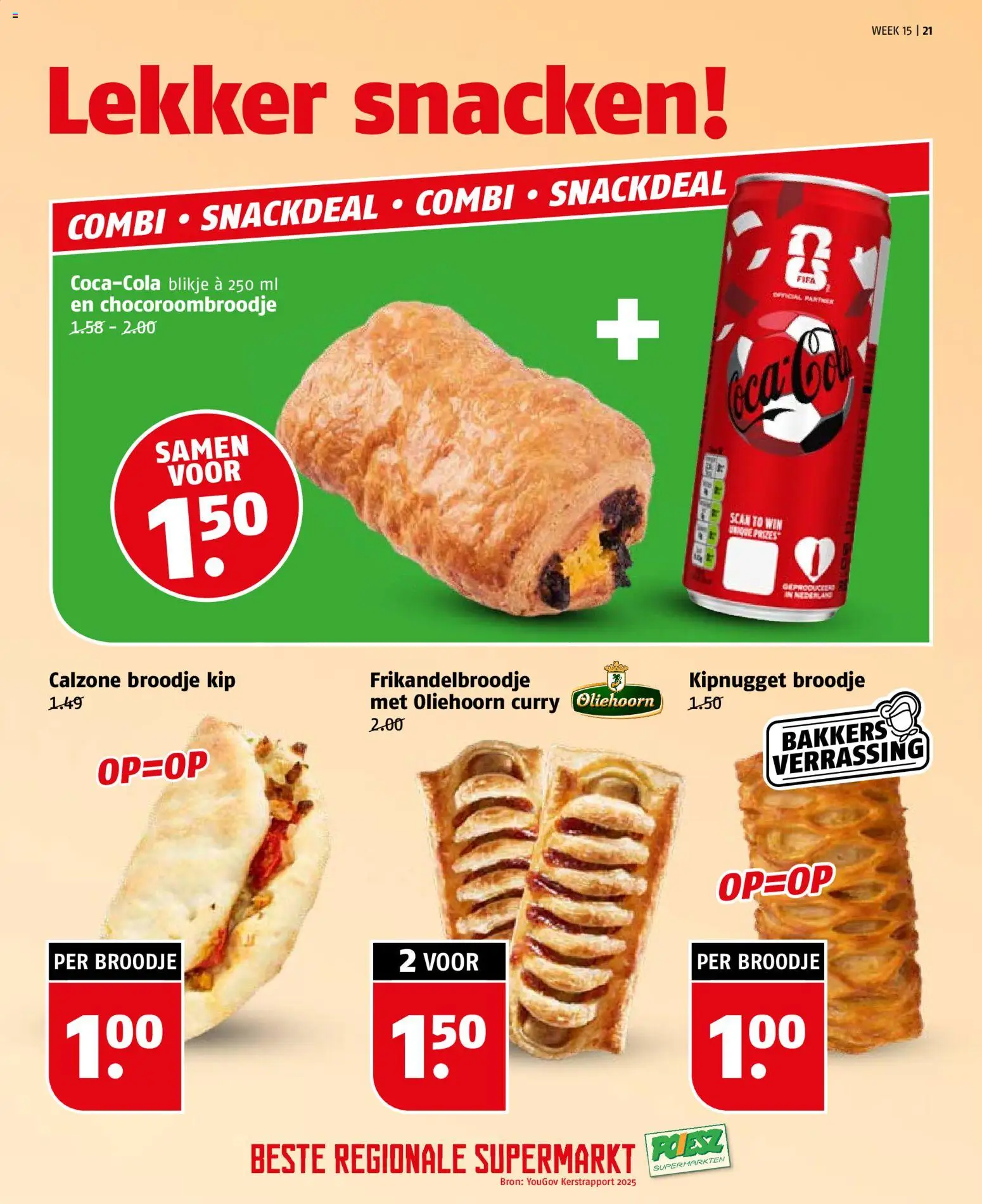 {H1} | Pagina: 21 | Producten: Broodje, Kip