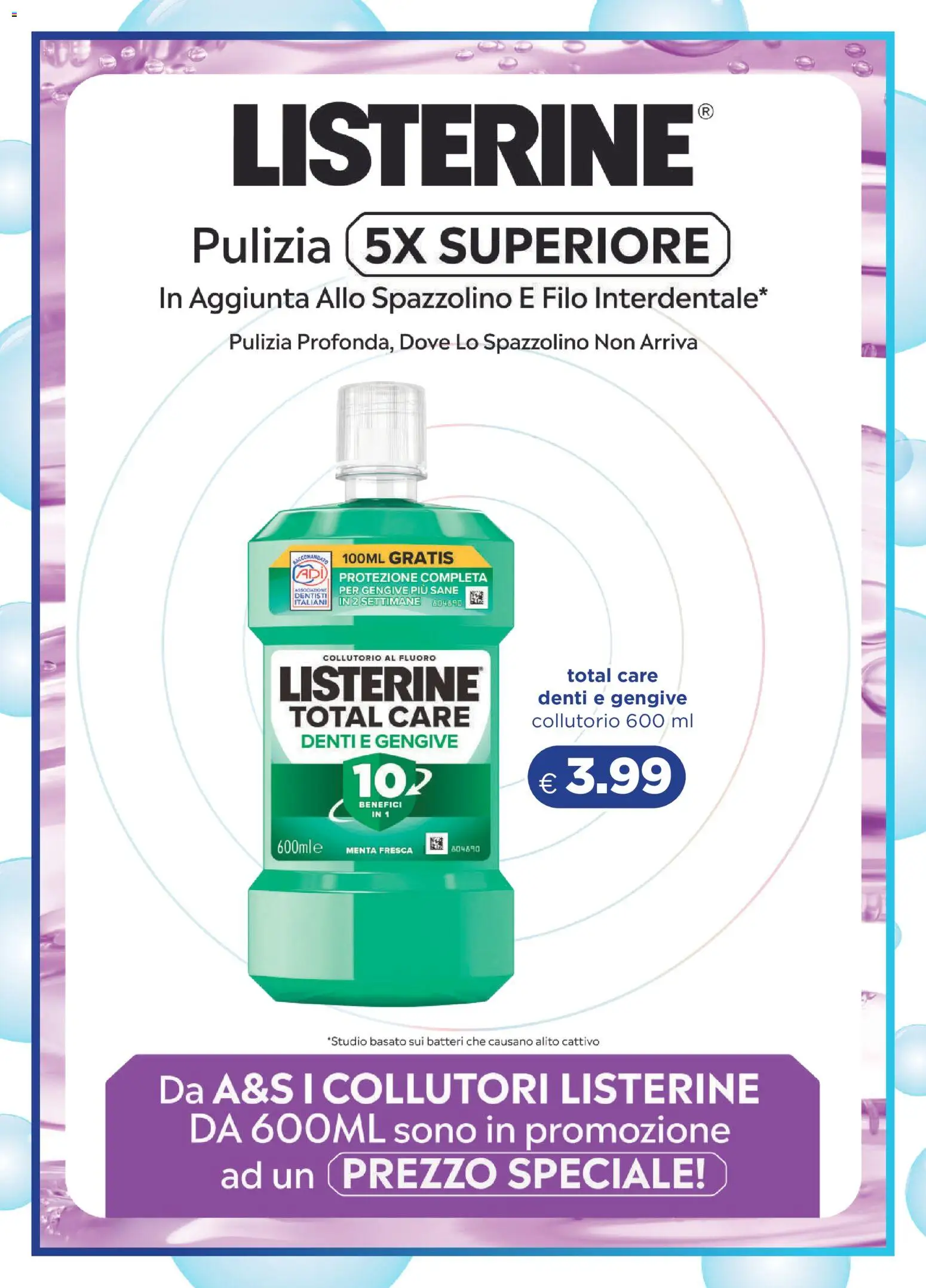 Volantino Acqua e Sapone del 11.01.2026 | Pagina: 10 | Prodotti: Spazzolino, Collutorio, Menta