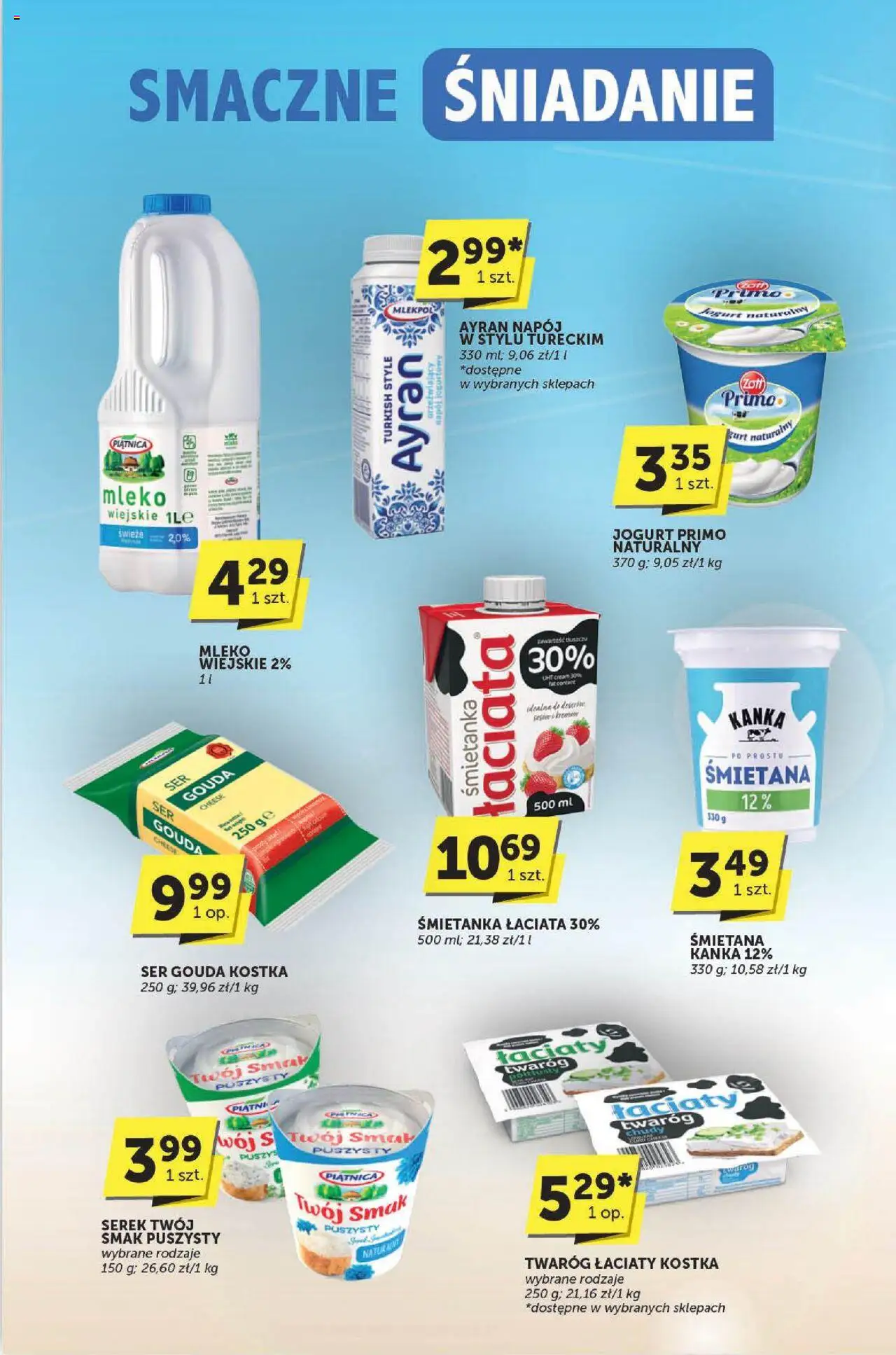 Groszek Gazetka - Katalog od 21.08.2025 | Strona: 2 | Produkty: Twaróg chudy, Jogurt naturalny, Ser, Śmietana