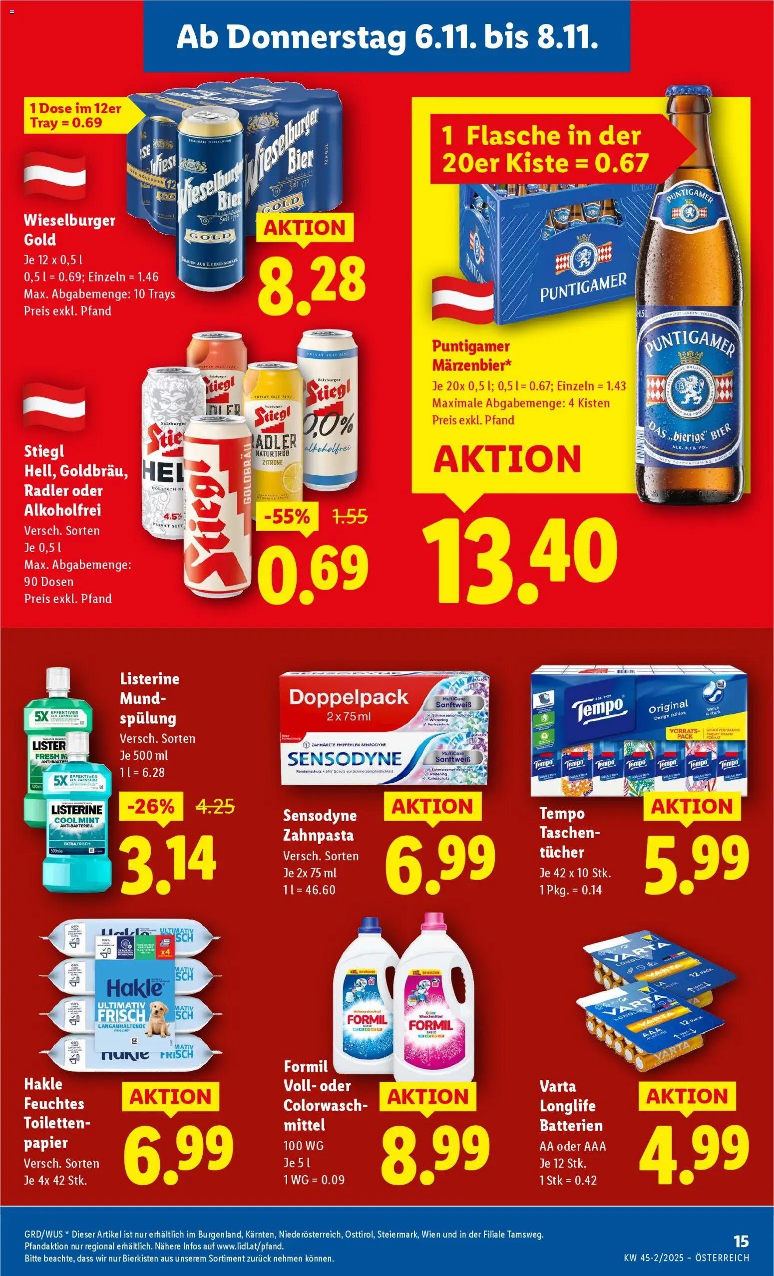 Lidl Flugblatt - Oberpullendorf, Güssing, Oberwart gültig ab 06.11.2025 | Seite: 17 | Produkte: Zitrone, Maus, Spülung, Bier