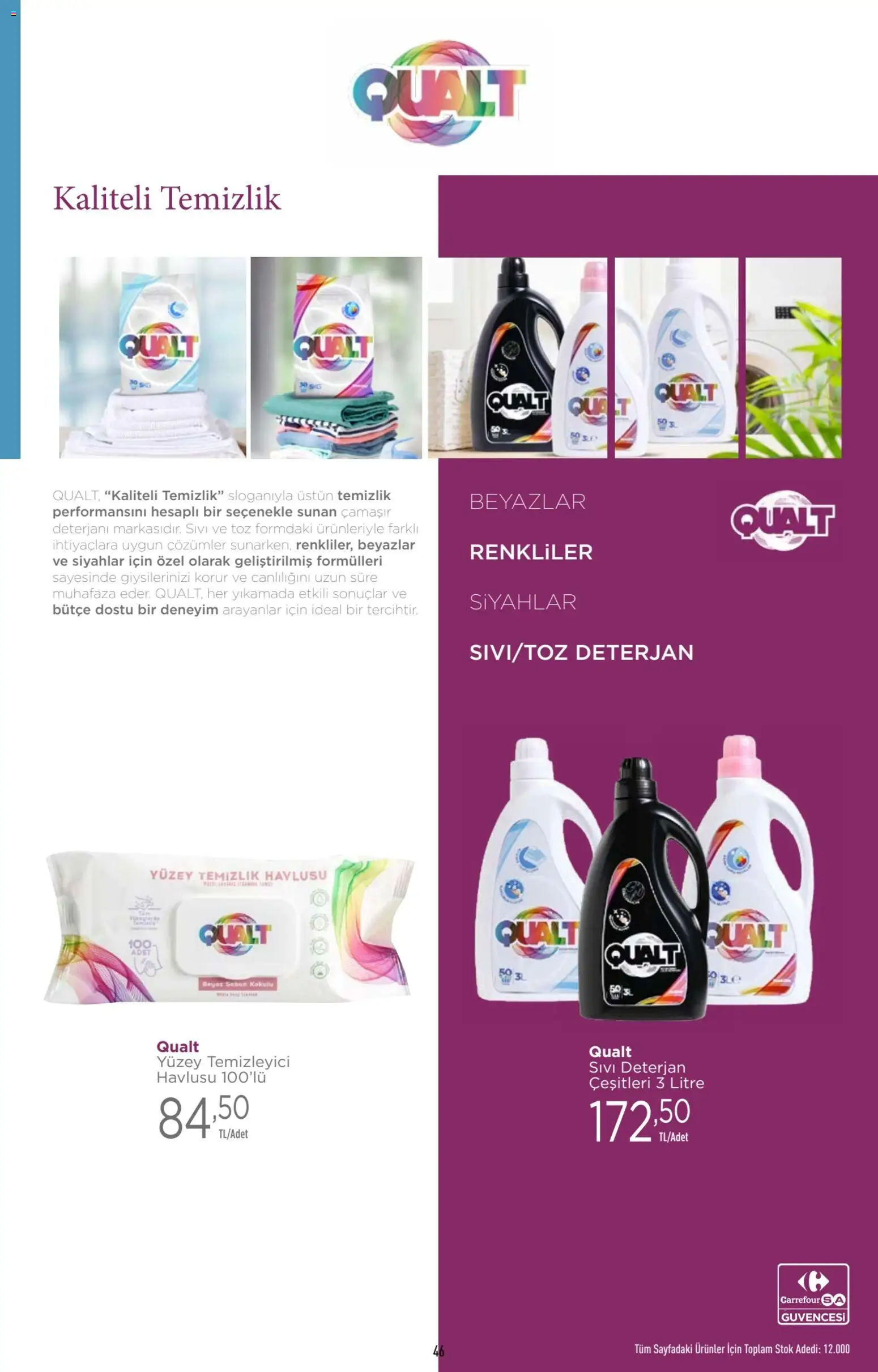 CarrefourSA Katalog - 26.02.2026 tarihinden itibaren geçerlidir | Sayfa: 46 | Ürünler: Sabun, Deterjan, Yüzey temizleyici
