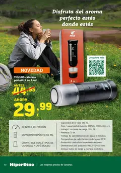 Vista previa HiperDino folleto válido desde el 23.04.2026 | Página: 50 | Productos: Café, Café molido, Cable, Batería