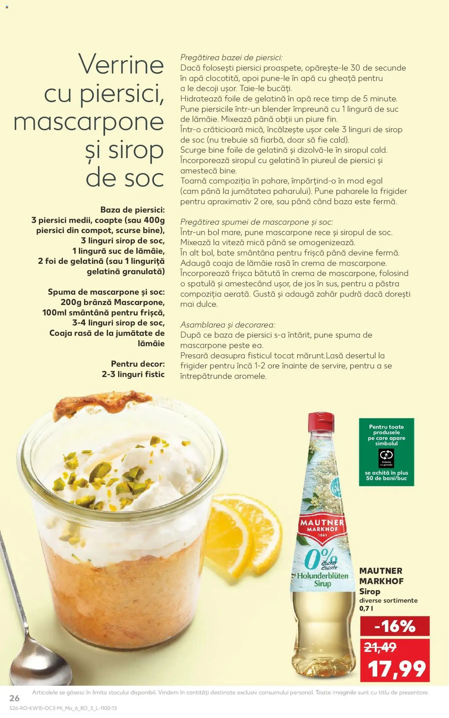 Noul catalog Kaufland – valabil de la 08.04.2026 | Pagină: 26 | Produse: Pudră, Suc, Fistic, Smântână