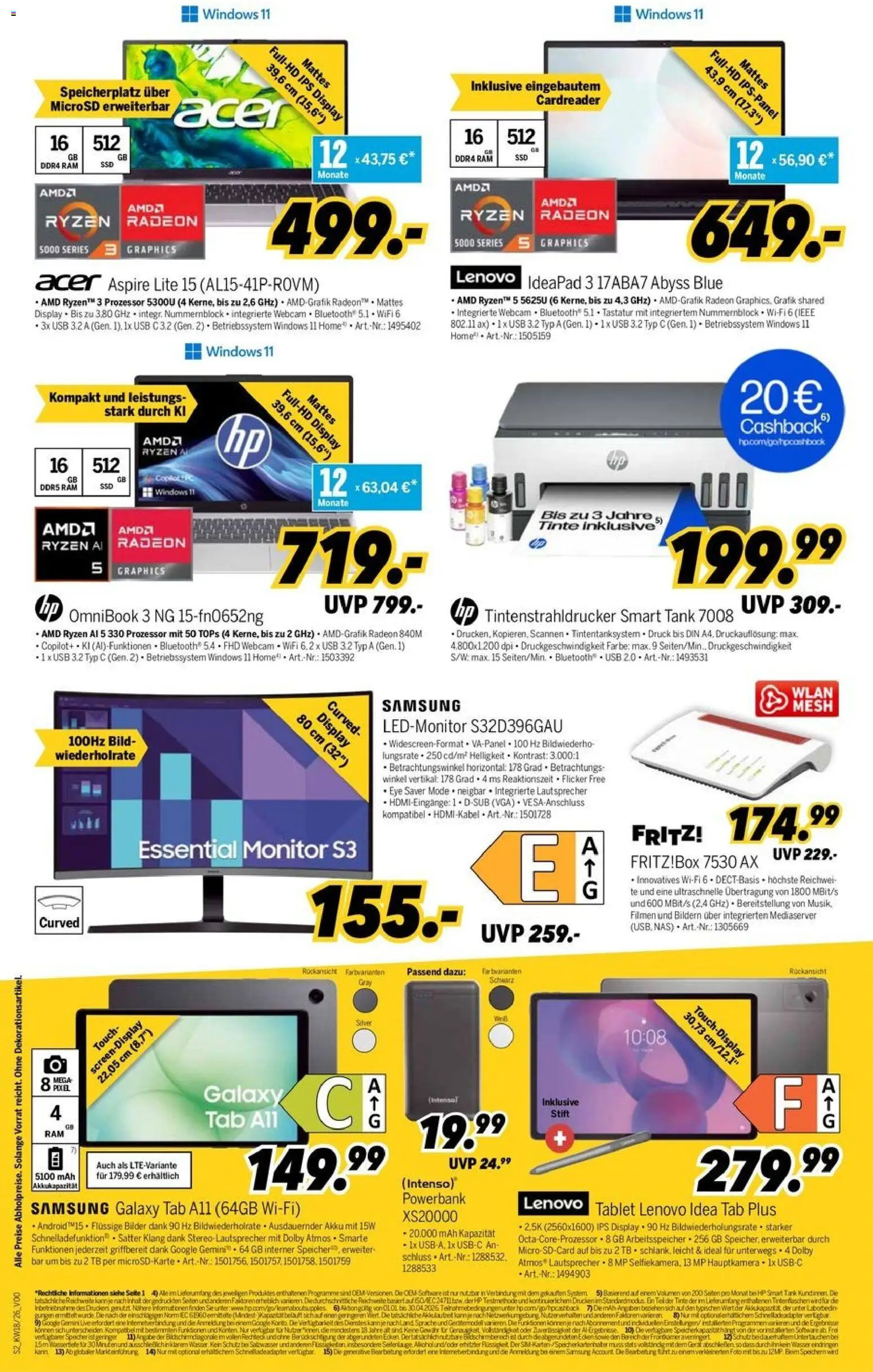 Medimax Prospekt 	 – gültig ab 24.04.2026 | Seite: 2 | Produkte: Lenovo, USB, Samsung, Bilder