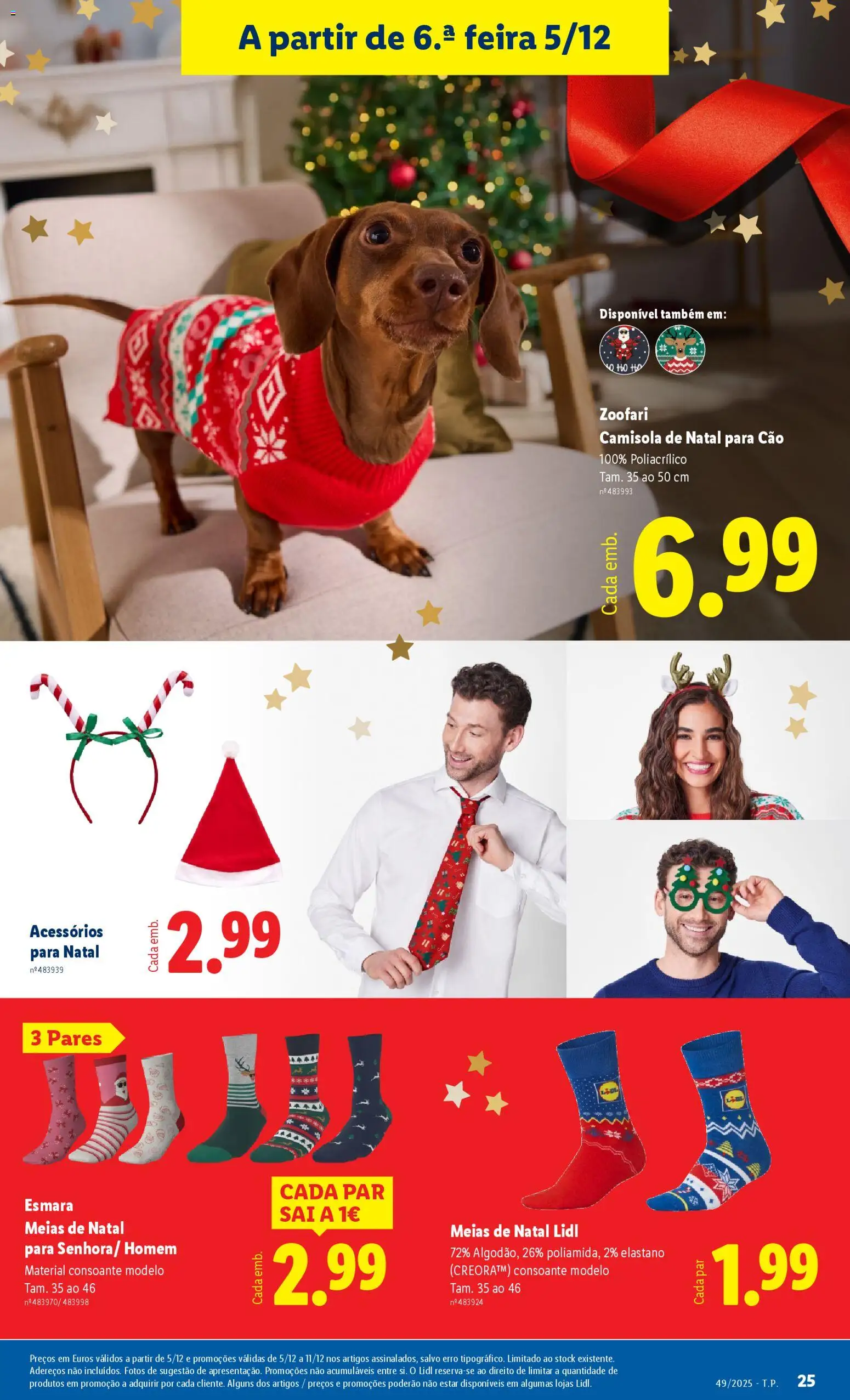 Lidl Novidades │ válido de 01.12.2025 | Página: 25 | Produtos: Saia, Camisola, Meias