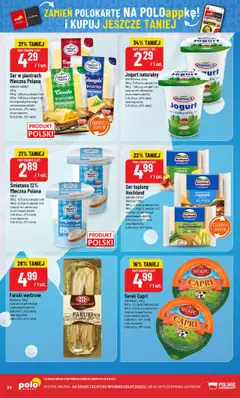 POLOmarket Gazetka od 23.07.2025 | Strona: 34 | Produkty: Ser topiony, Mleka, Mleko, Ser