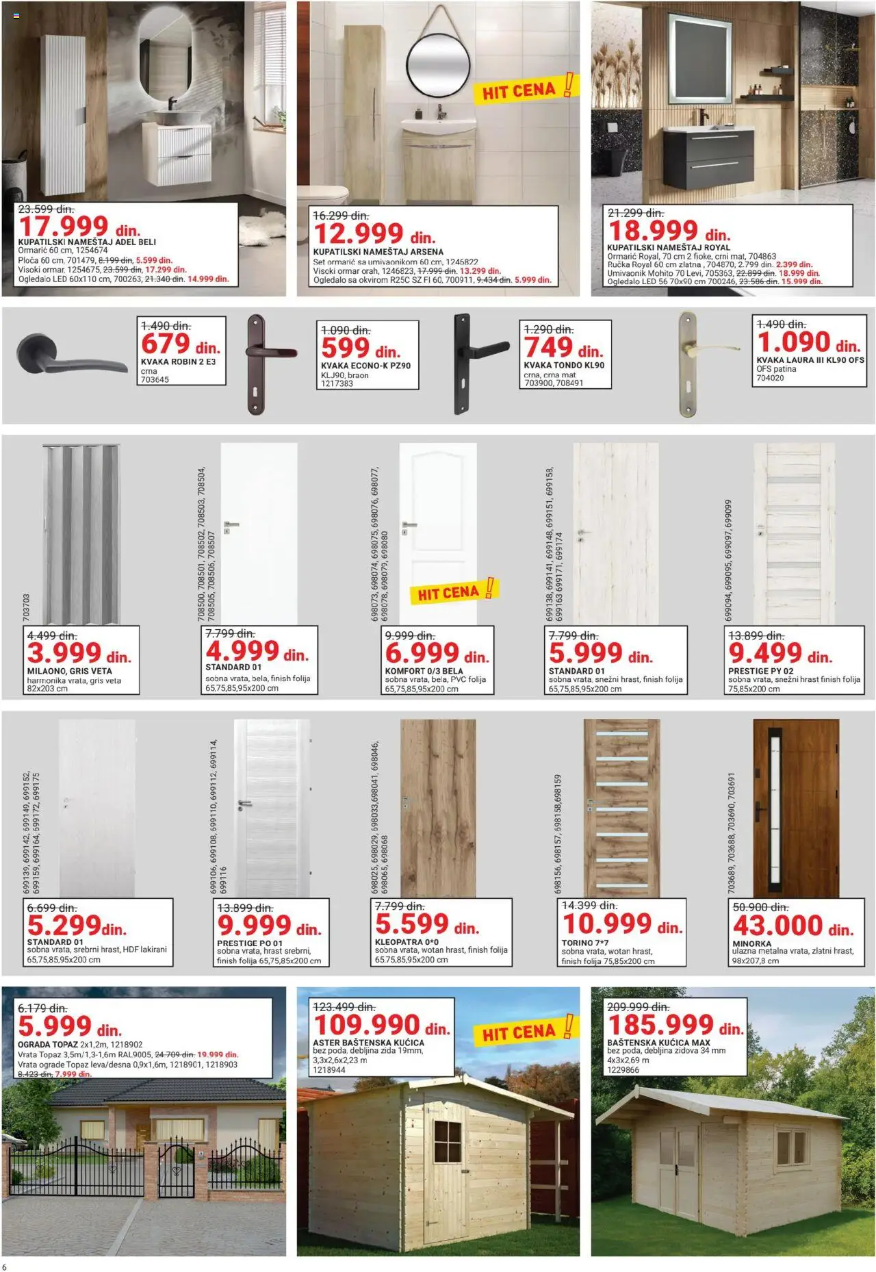 Emmezeta katalog - važi od 01.10.2025 | Strana: 6 | Proizvode: Finish, Vrata, Ormar, Ogledalo