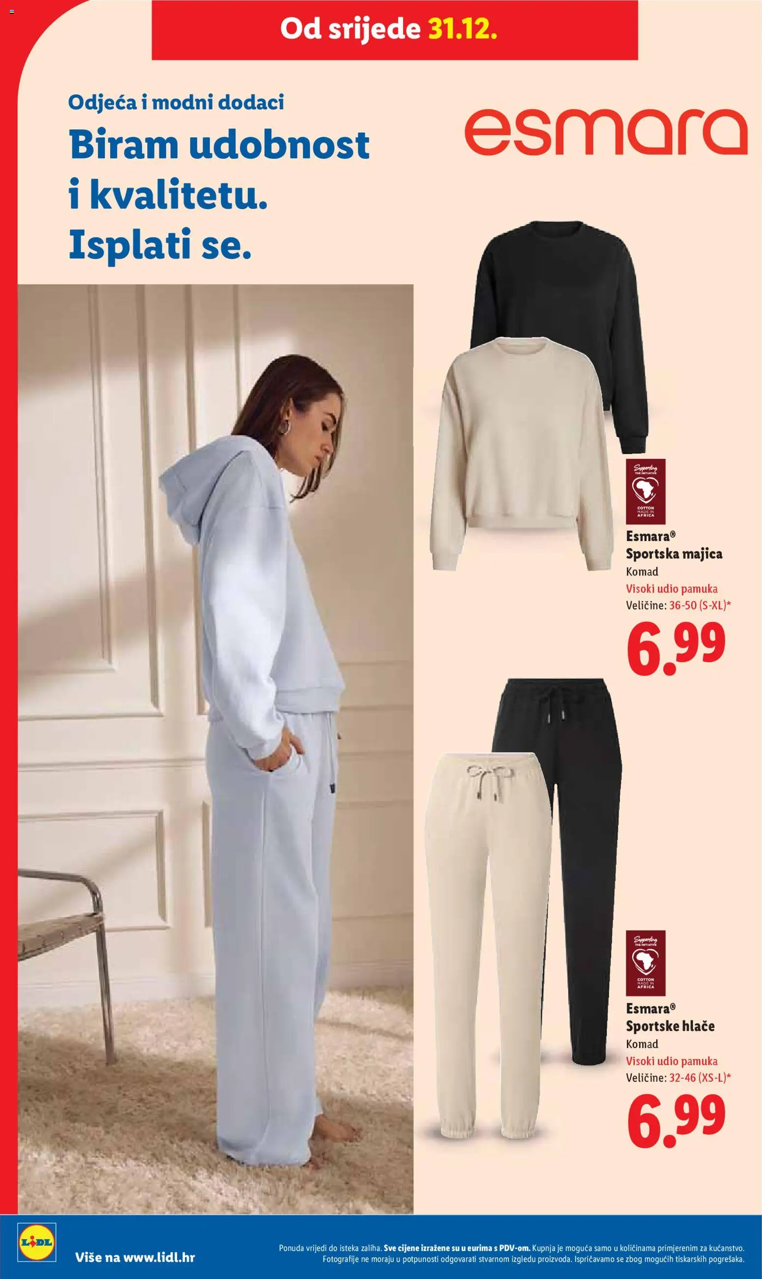 Lidl katalog | vrijedi od 27.12.2025 | Stranica: 46 | Proizvodi: Odjeća, Majica, Hlače