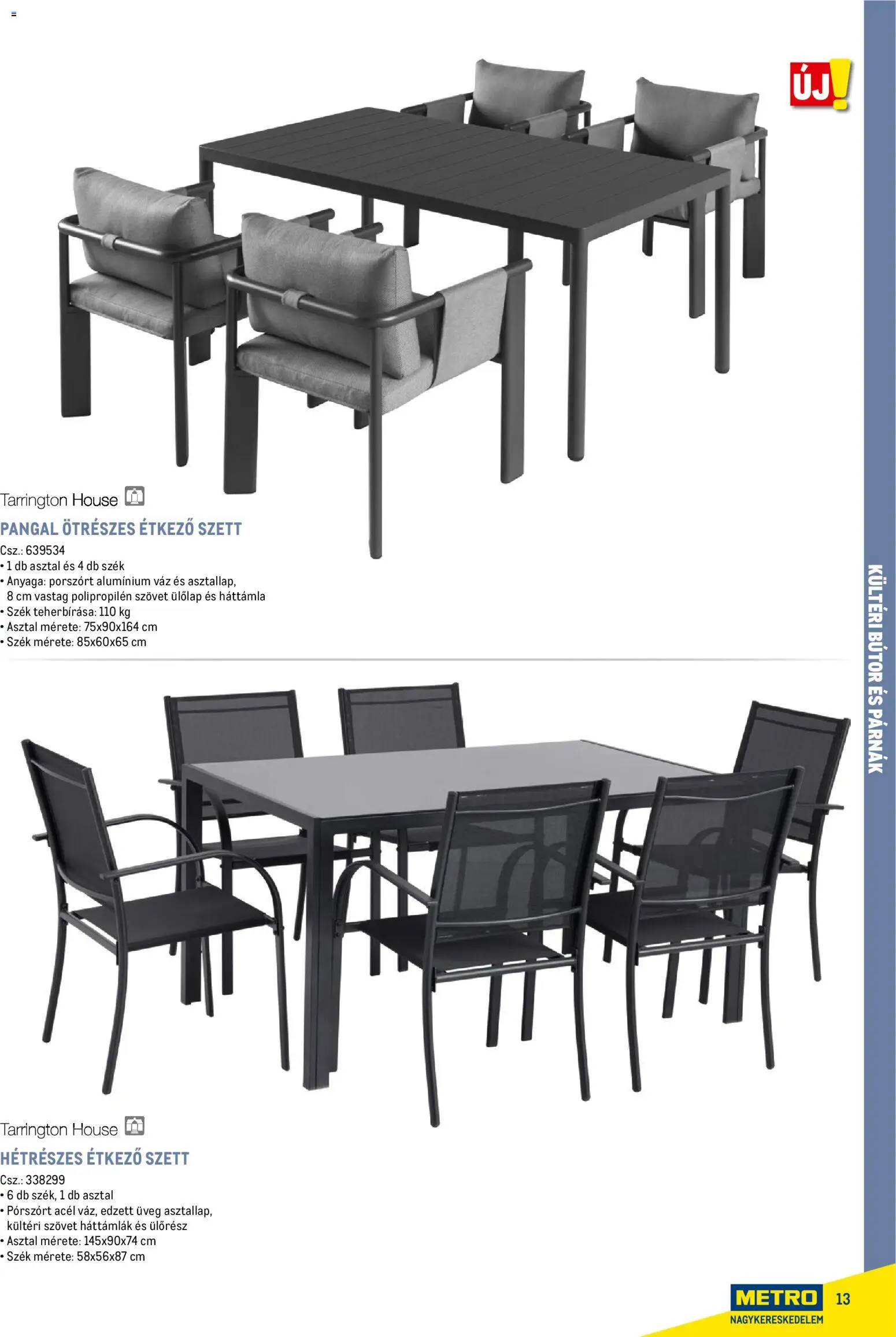Metro akciós ujság - amely érvényes a következő dátumtól: 16.02.2026 | Oldal: 13 | Termékek: Bútor, Asztal, Szék