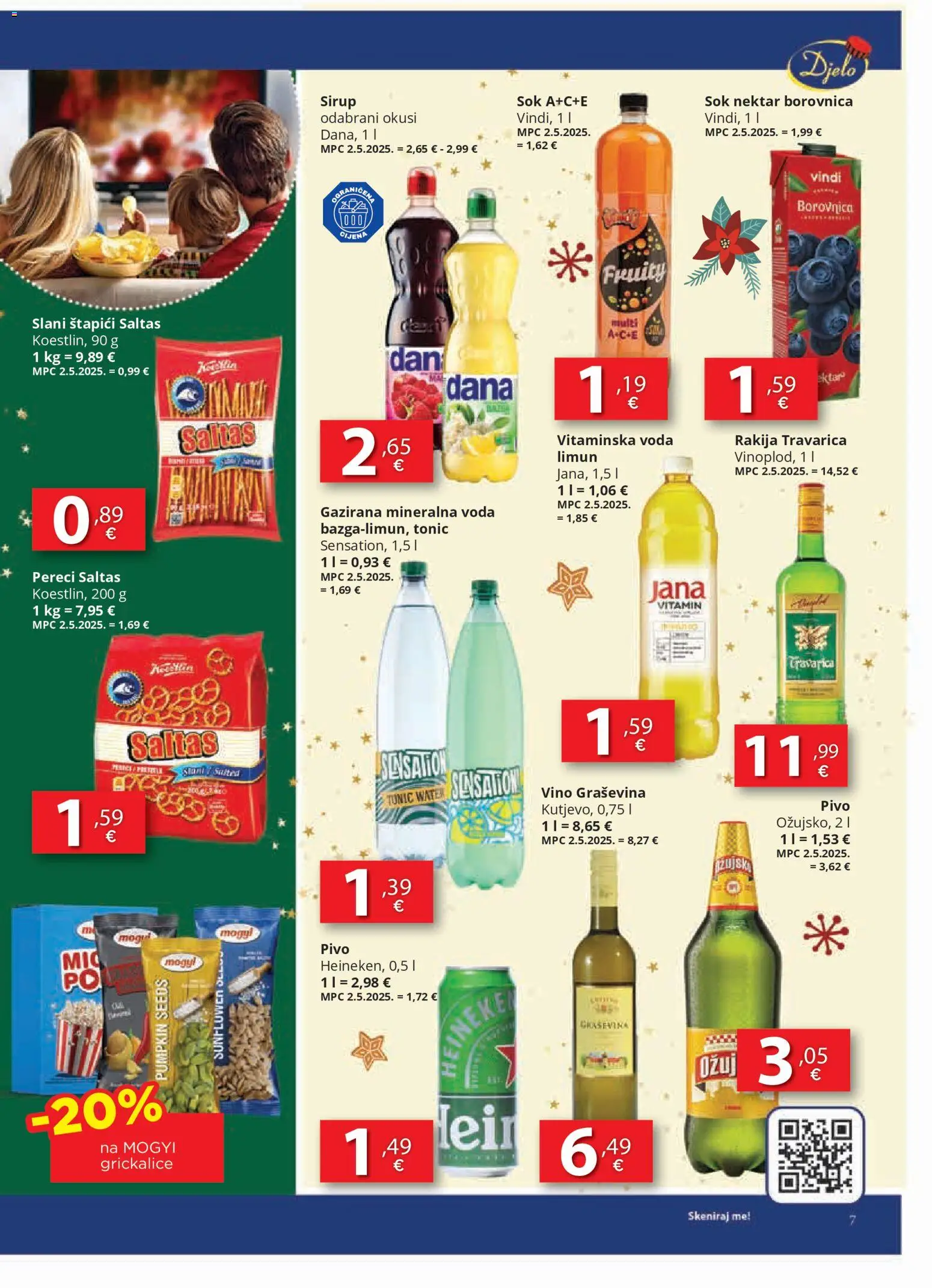 Djelo katalog | vrijedi od 10.12.2025 | Stranica: 7 | Proizvodi: Sok, Voda, Borovnica, Pereci