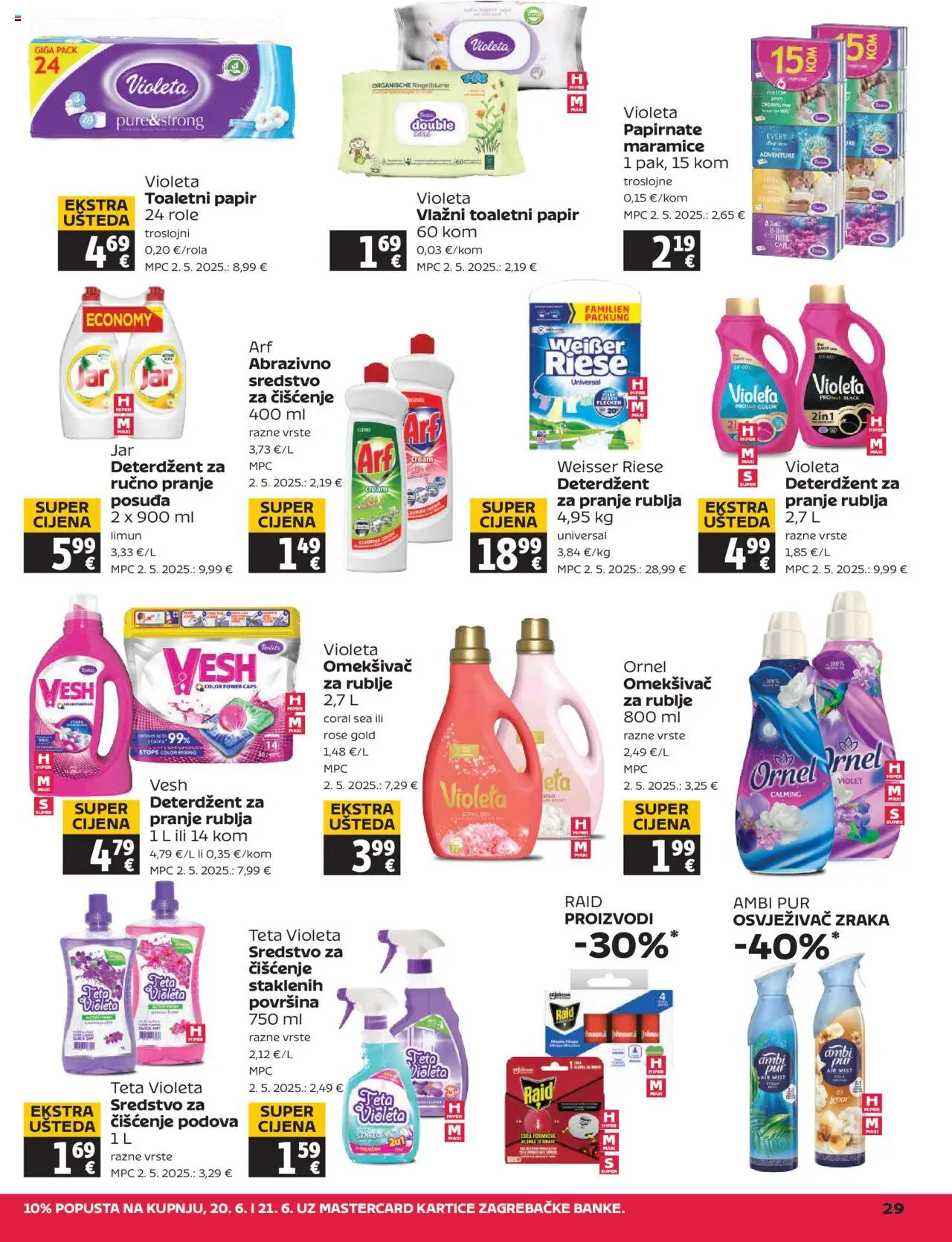 Tommy katalog | vrijedi od 20.06.2025 | Stranica: 29 | Proizvodi: Abrazivno sredstvo, Jar, Arf, Weisser Riese