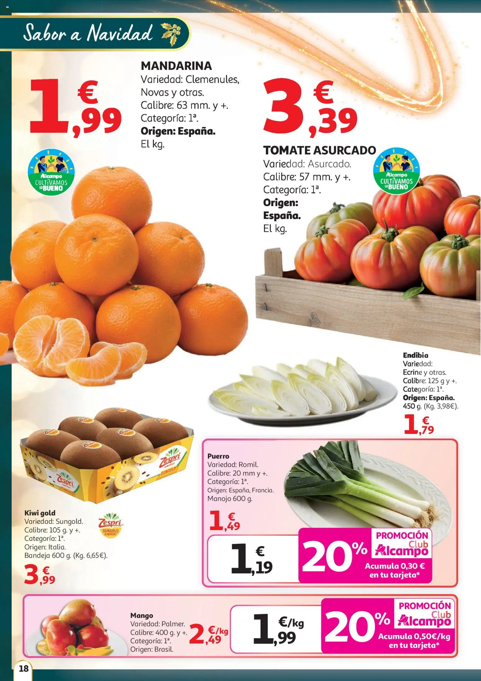 Alcampo - HP catalan  │ válido desde el 11.12.2025 | Página: 18 | Productos: Kiwi, Ρούτερ, Bandeja