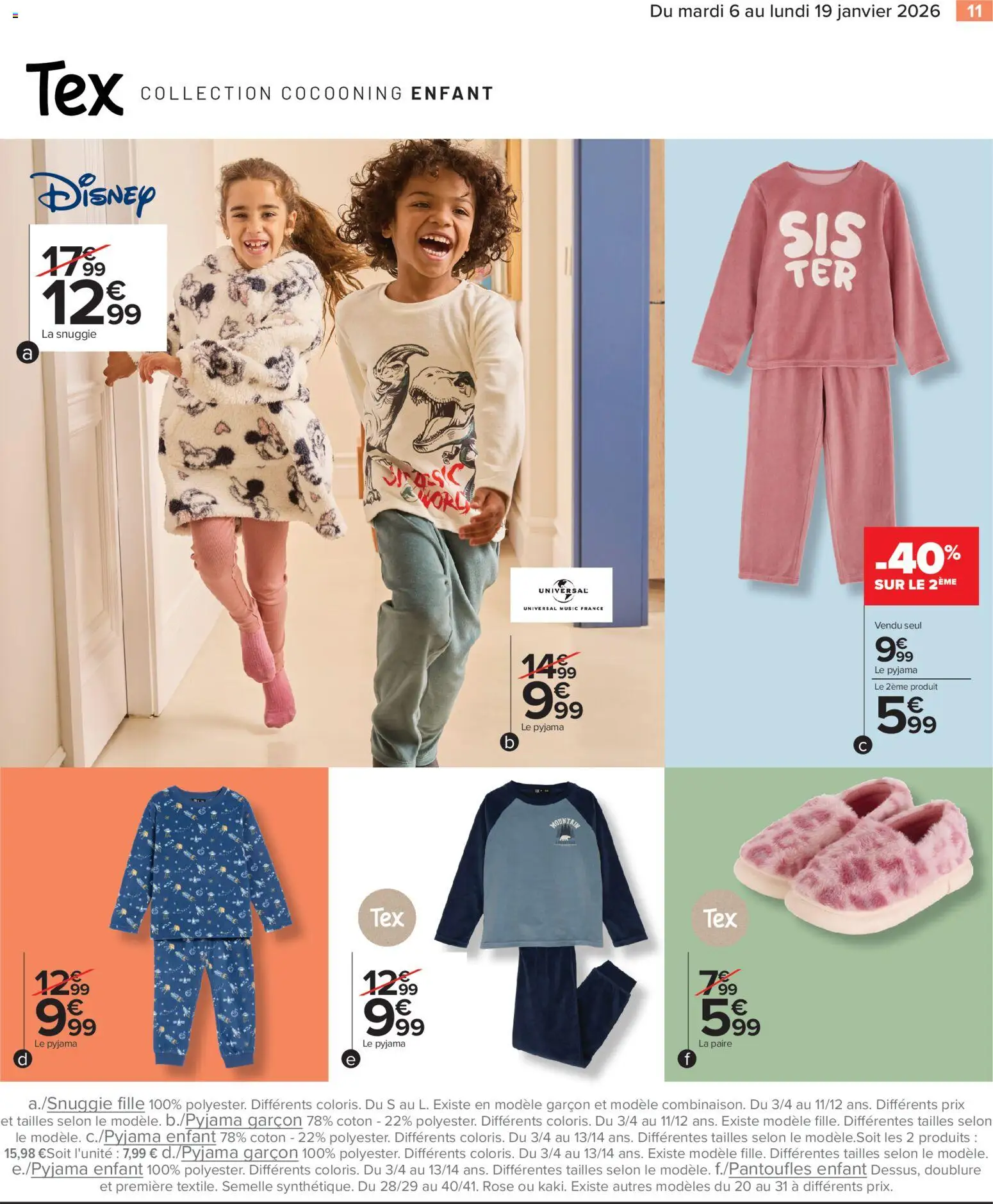 {H1} | Page: 11 | Produits: Coton, Pyjama