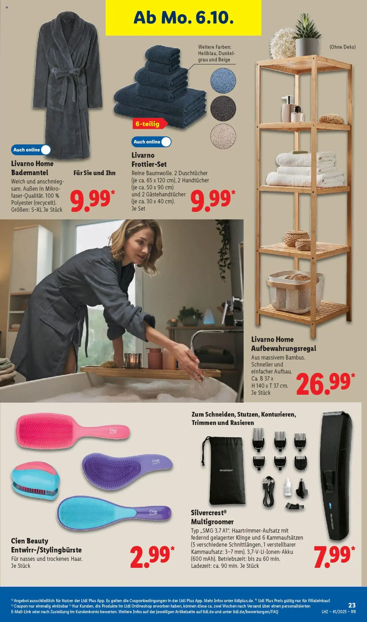 Lidl Prospekt Bestwig – gültig ab 06.10.2025 | Seite: 43 | Produkte: Bademantel