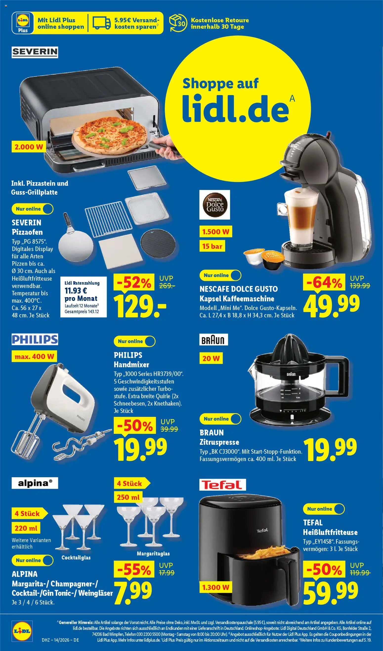 Lidl Prospekt – gültig ab 30.03.2026 | Seite: 42 | Produkte: Nescafe, Bad, Handmixer, Telefon