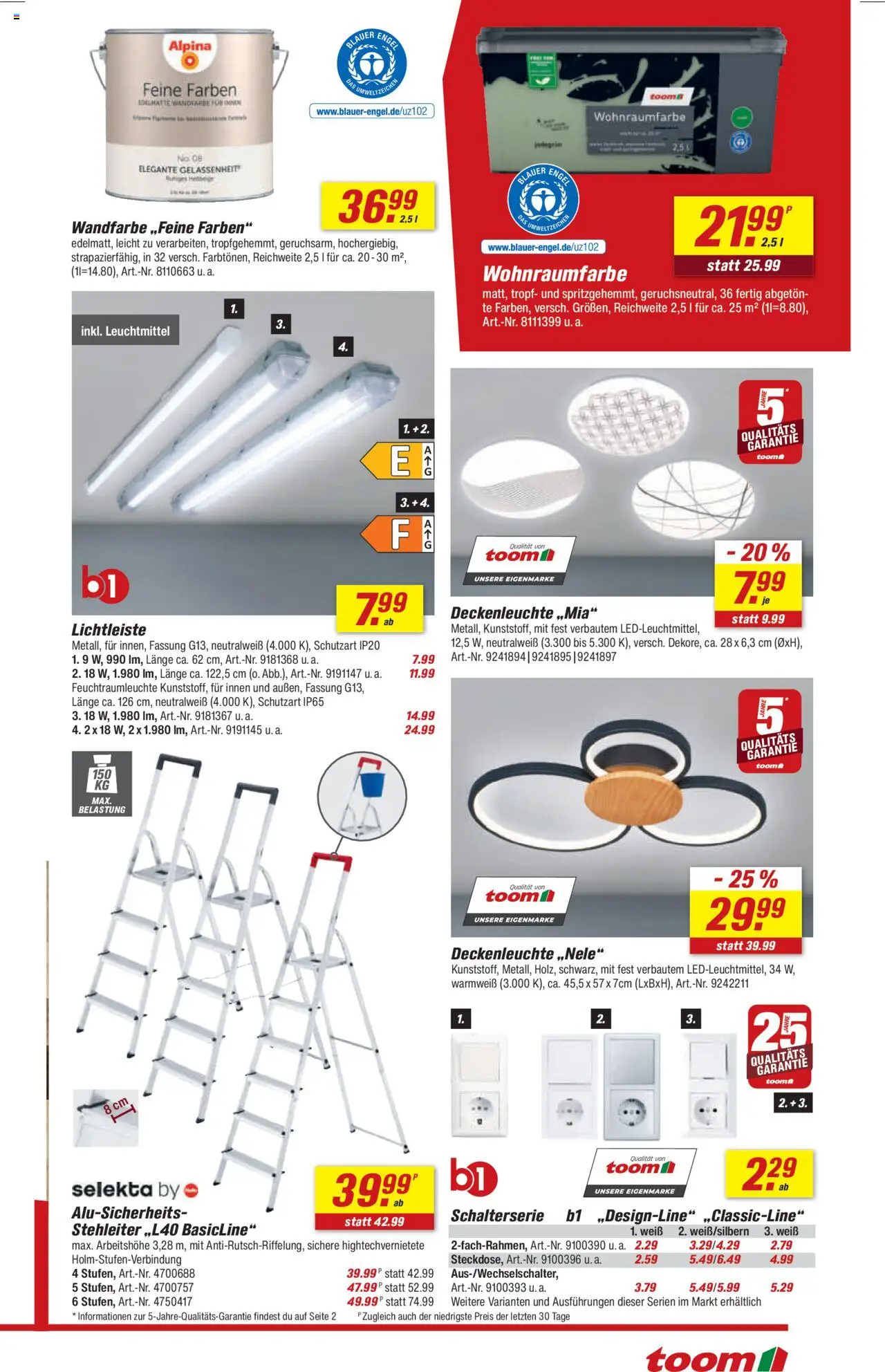 Toom Baumarkt Prospekt - gültig ab dem 16.08.2025 | Seite: 13 | Produkte: Wandfarbe