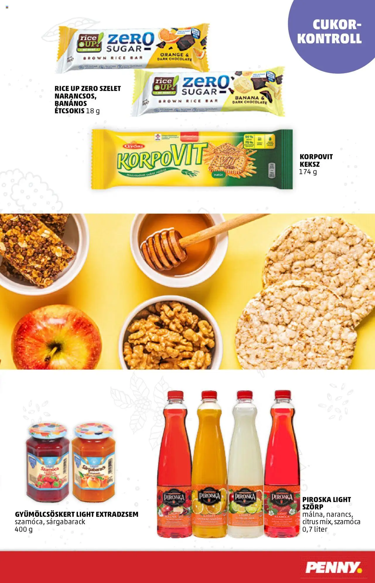 PENNY akciós ujság - amely érvényes a következő dátumtól: 01.04.2025 | Oldal: 15 | Termékek: Szörp, Sárgabarack, Keksz, Cukor