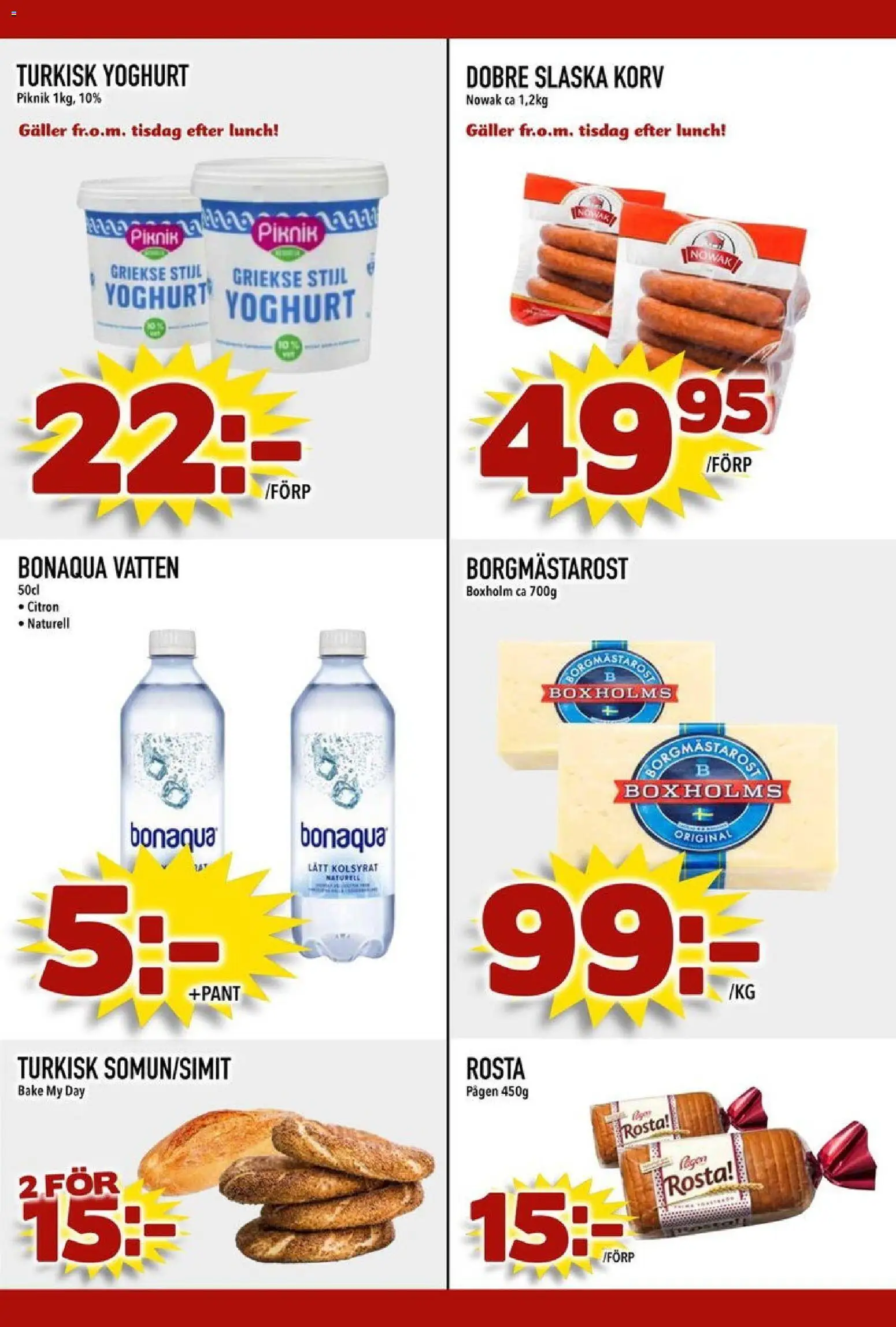 Din Mat reklamblad aktuell från 26.01.2026 | Sida: 3 | Produkter: Galler, Yoghurt, Citron