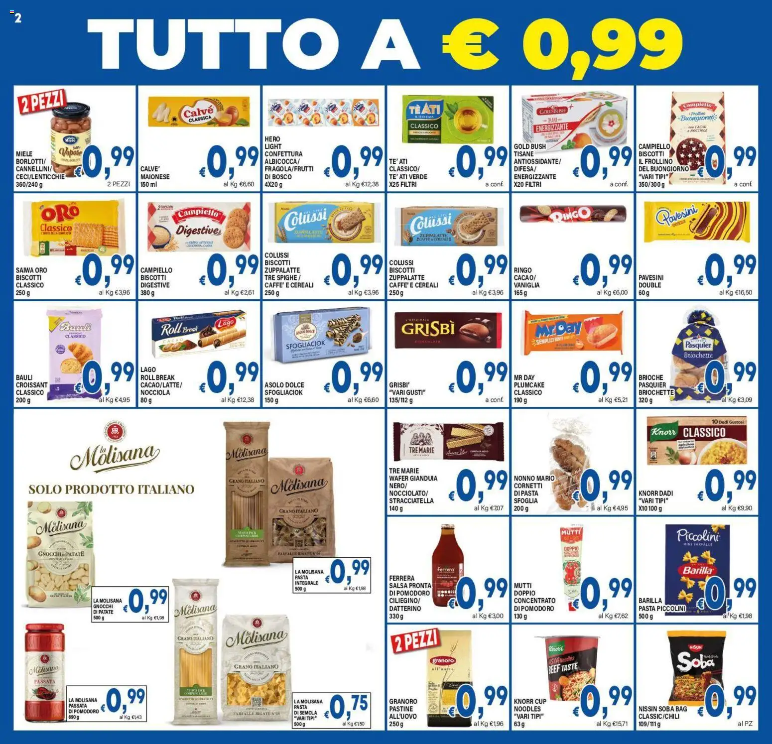 Volantino DEM del 16.01.2026 | Pagina: 2 | Prodotti: Cereali, Plumcake, Gnocchi, Stracciatella