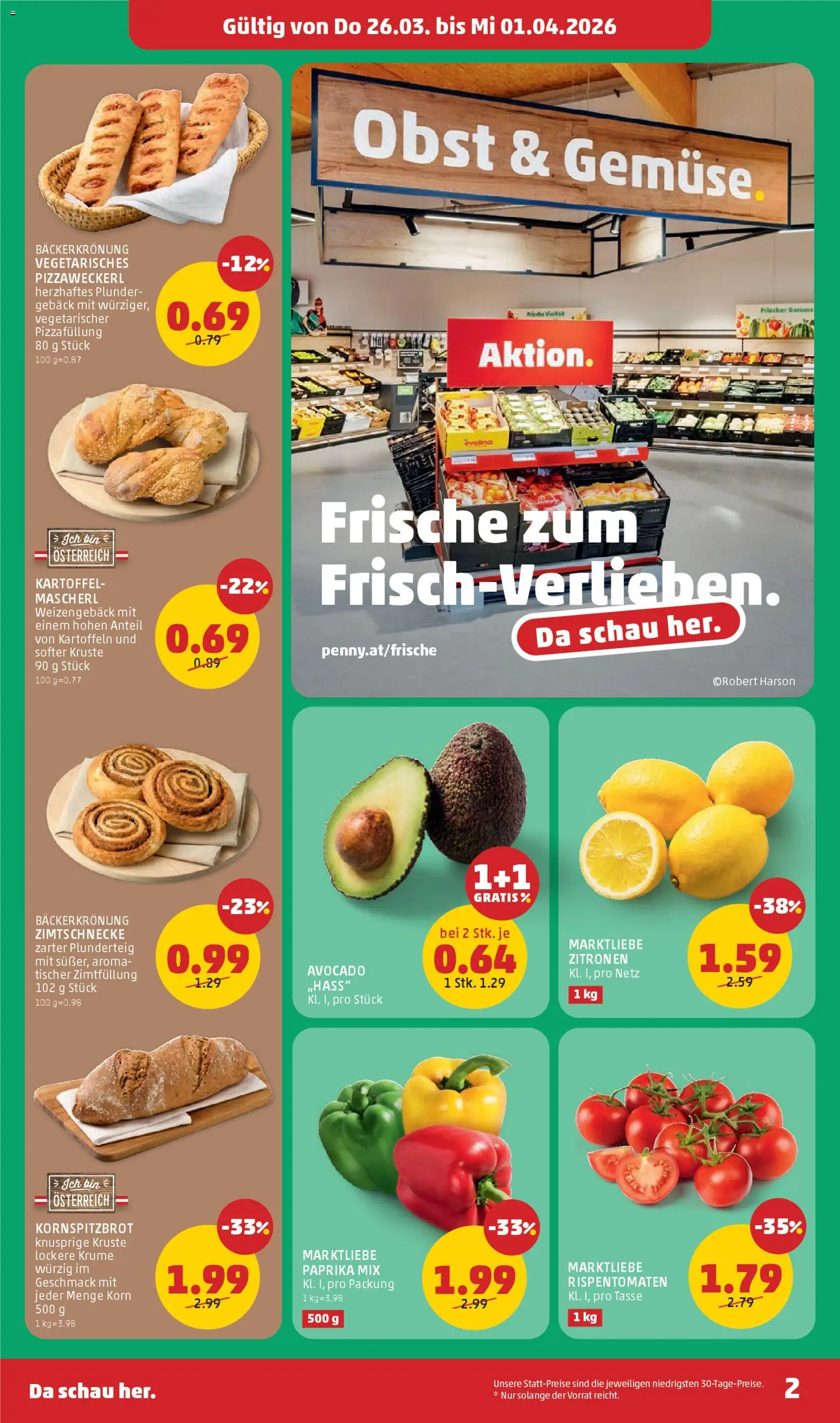 Penny Markt - Eröffnung in 8680 Mürzzuschlag gültig ab 26.03.2026 | Seite: 2 | Produkte: Avocado, Kartoffeln, Obst