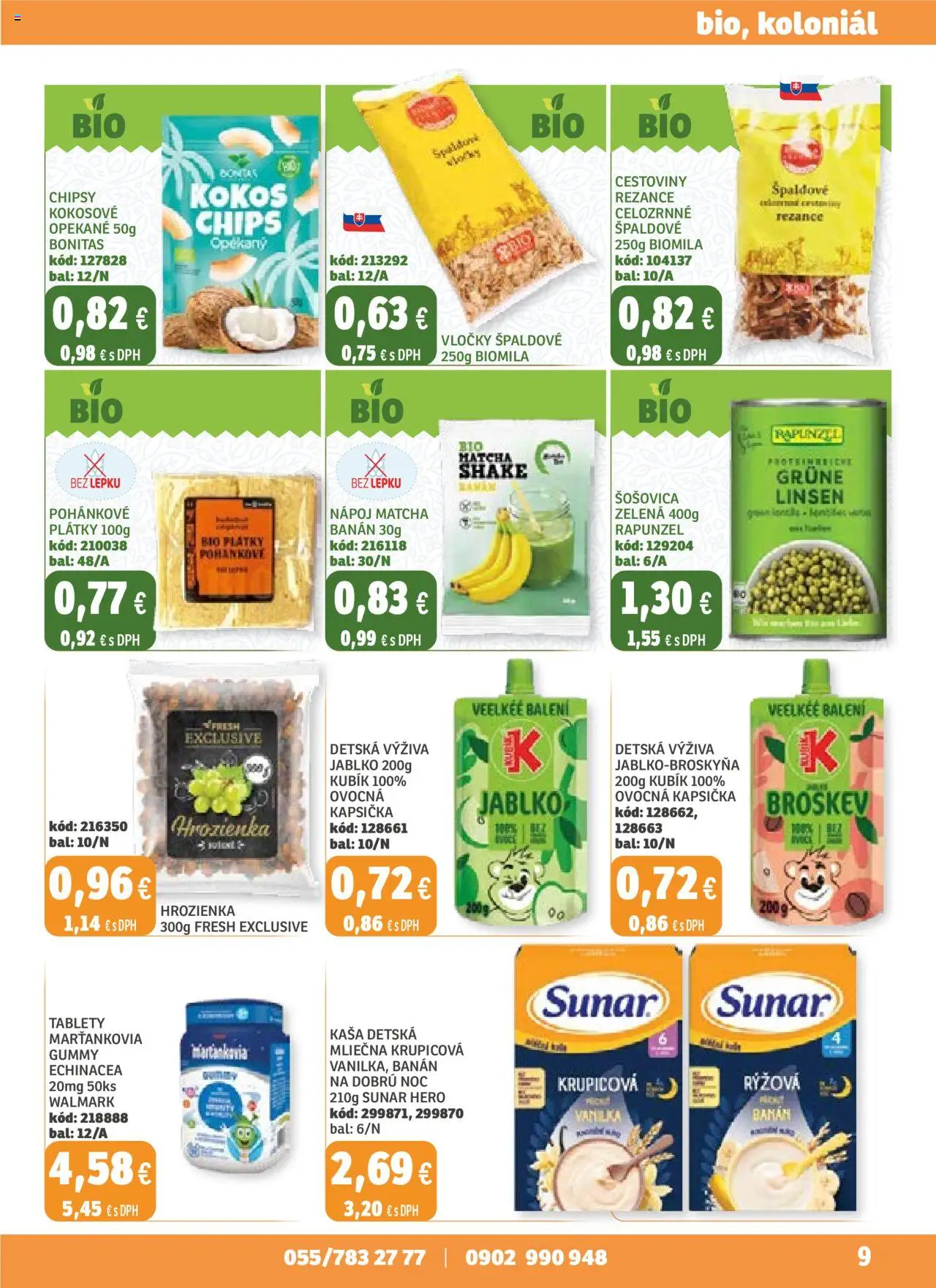 Nové Labaš akcie – leták je platný od 19.09.2025 | Strana: 9 | Produkty: Cestoviny, Rezance, Chipsy, Hrozienka