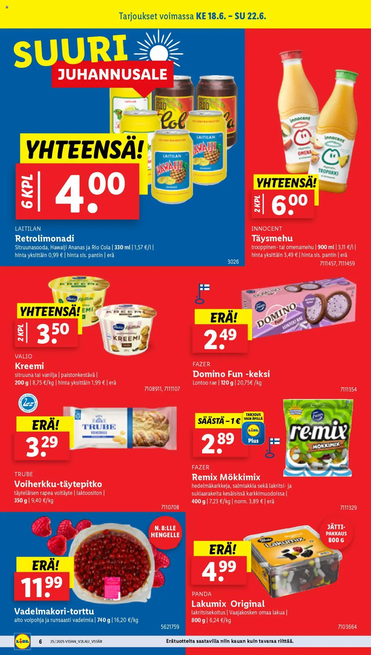  | Sivu: 8 | Tuotteet: Ananas, Lakritsi