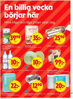 ICA Supermarket reklamblad aktuell från 15.09.2025 | Sida: 10 | Produkter: Leverpastej, Vitkål, Toalett, Ost