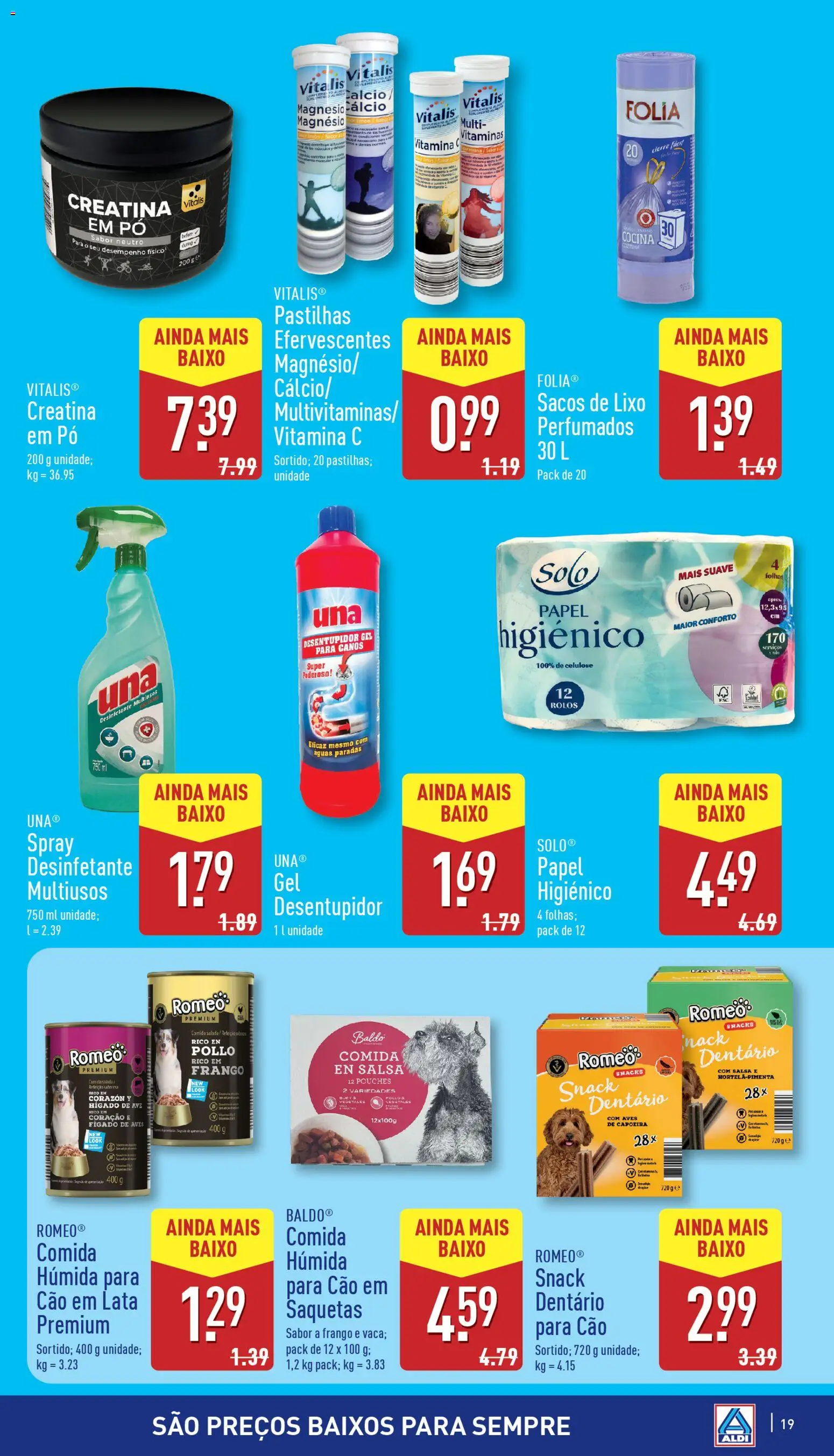 Aldi folheto │ válido de 22.10.2025 | Página: 19 | Produtos: Frango, Pó, Vitamina c, Salada