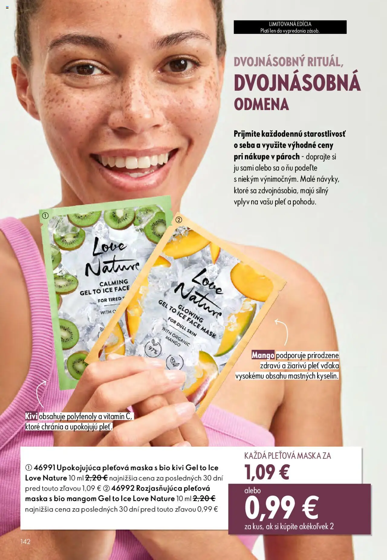 Nové Oriflame akcie – leták je platný od 01.10.2025 | Strana: 142 | Produkty: Maska, Mango