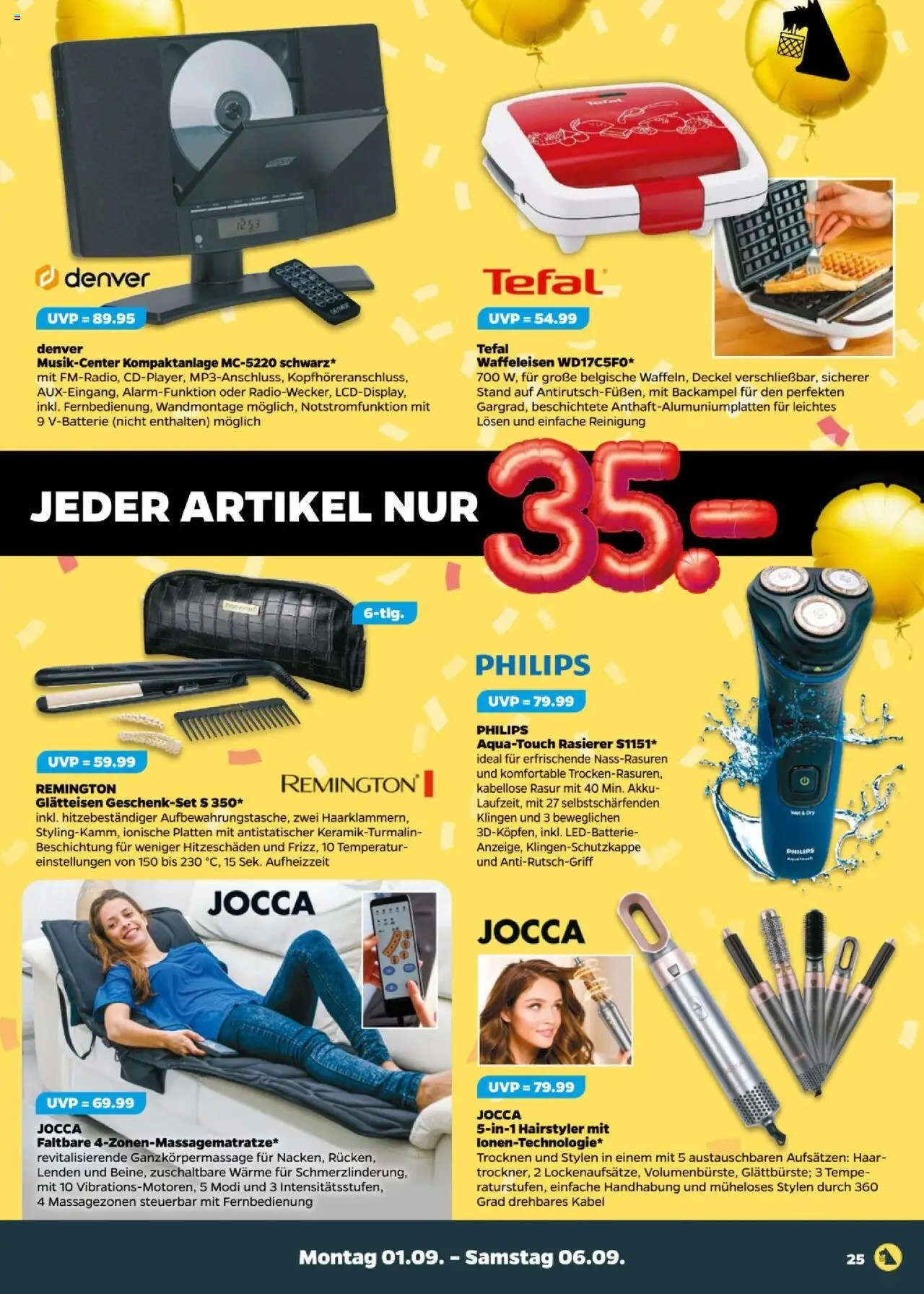 Netto Prospekt 	 - gültig ab dem 01.09.2025 | Seite: 25 | Produkte: Philips, Rasierer, Glätteisen, Waffeleisen