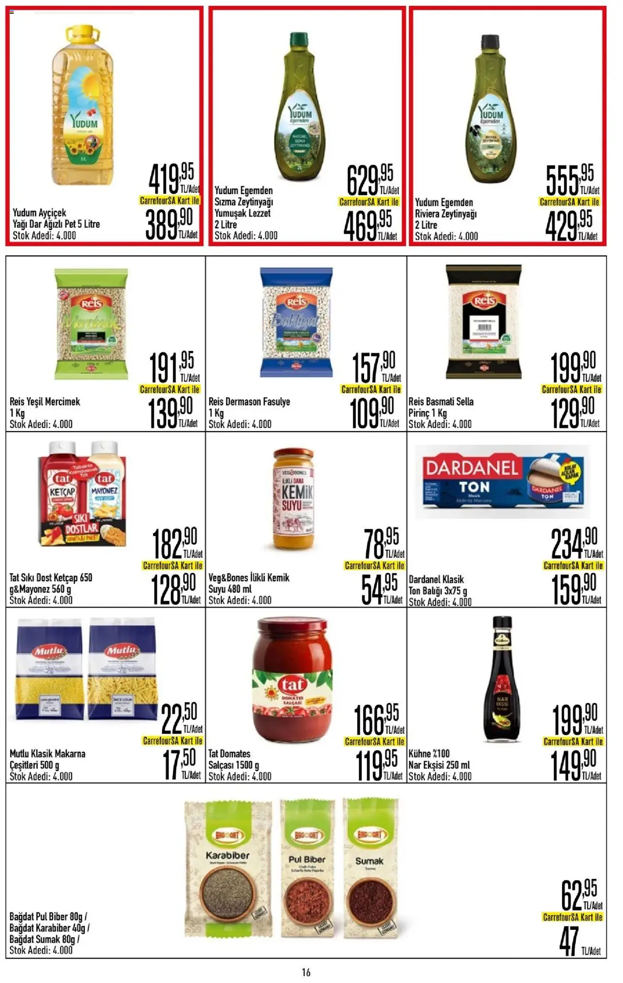 CarrefourSA Katalog - 10.06.2025 tarihinden itibaren geçerlidir | Sayfa: 16 | Ürünler: Ketçap, Mayonez, Biber, Ton balığı