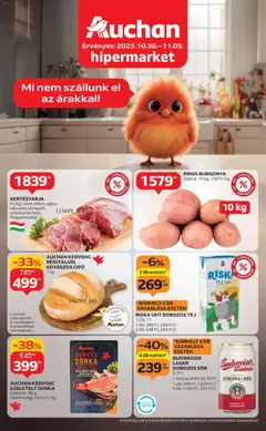 Auchan Akciós újság - amely érvényes a következő dátumtól: 30.10.2025