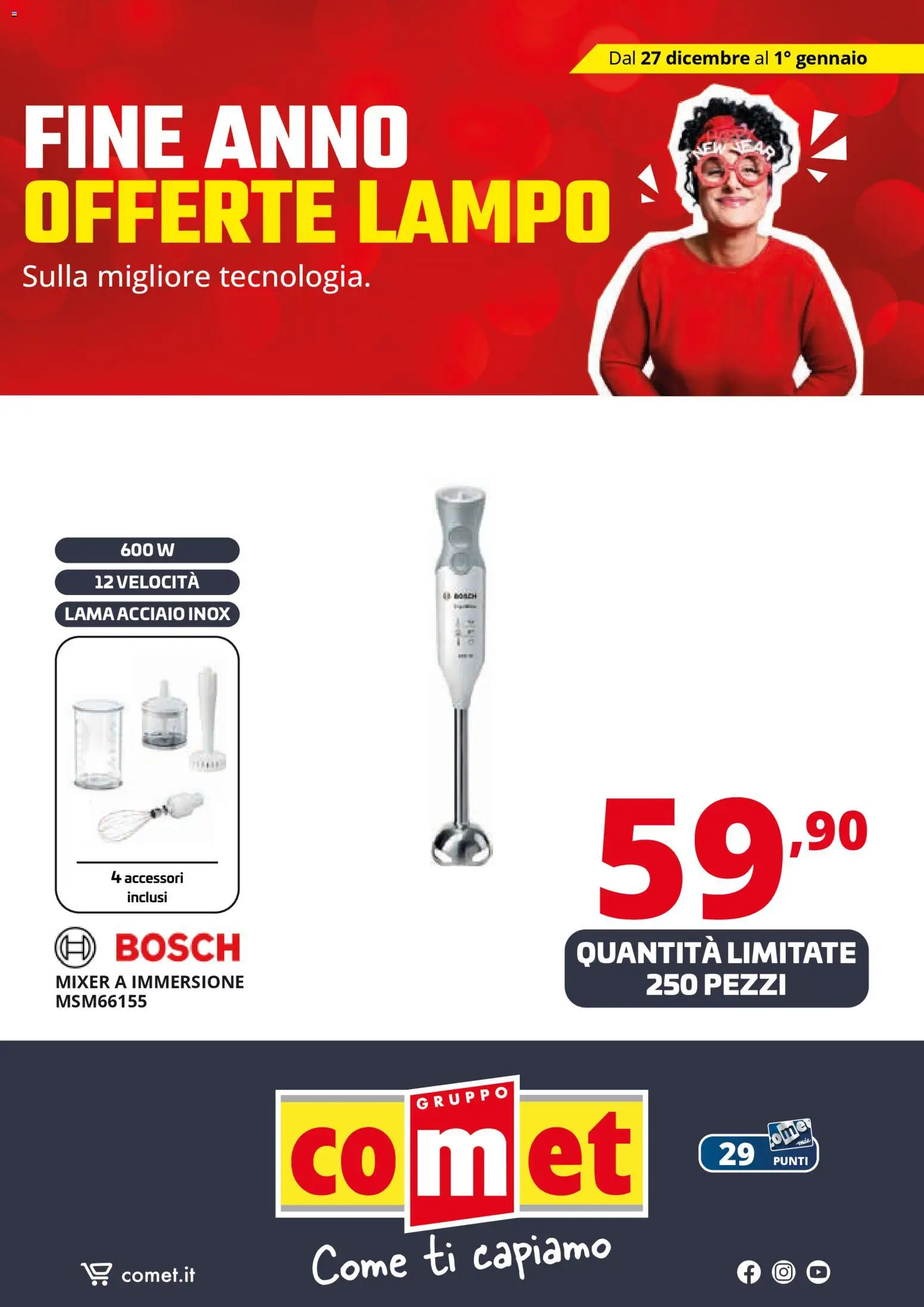 Volantino Comet del 27.12.2025 | Pagina: 47 | Prodotti: Mixer