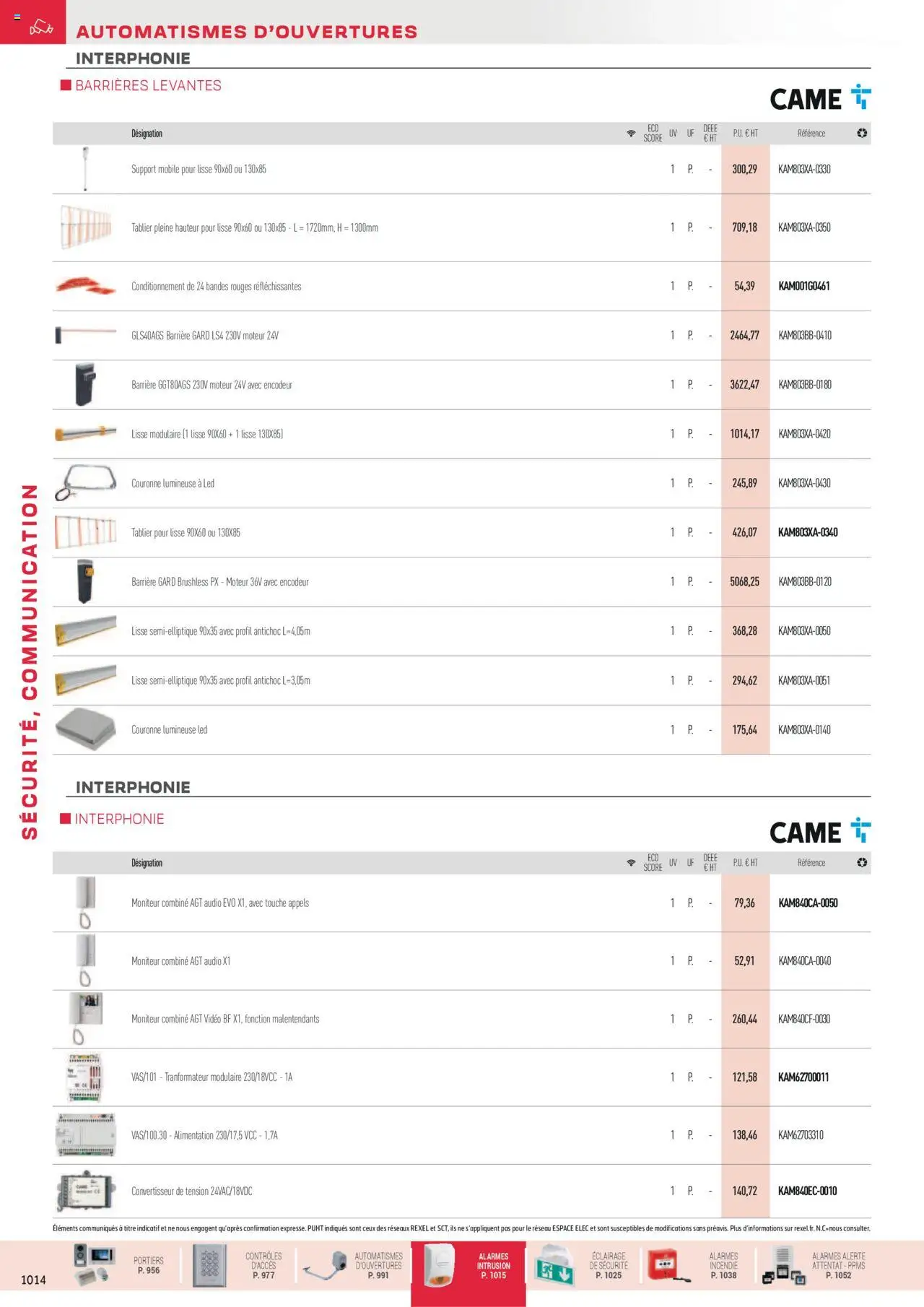  | Page: 60 | Produits: Moniteur, Audio, Tablier, Convertisseur