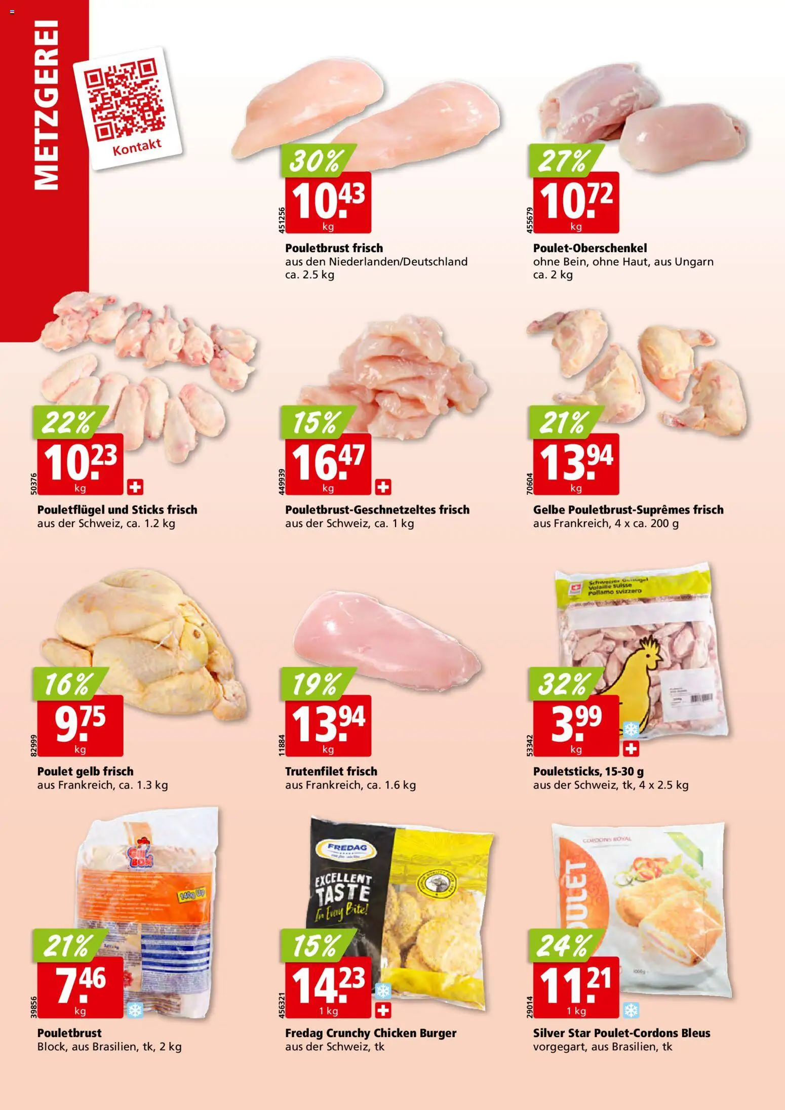 Aligro Aktionen Schlieren, Gossau SG, Frauenfeld, Rapperswil-Jona, Sargans, Bern, Brüttisellen, Pratteln, Emmen, Spreitenbach – gültig ab 26.01.2026 | Seite: 6 | Produkte: Pouletbrust, Burger