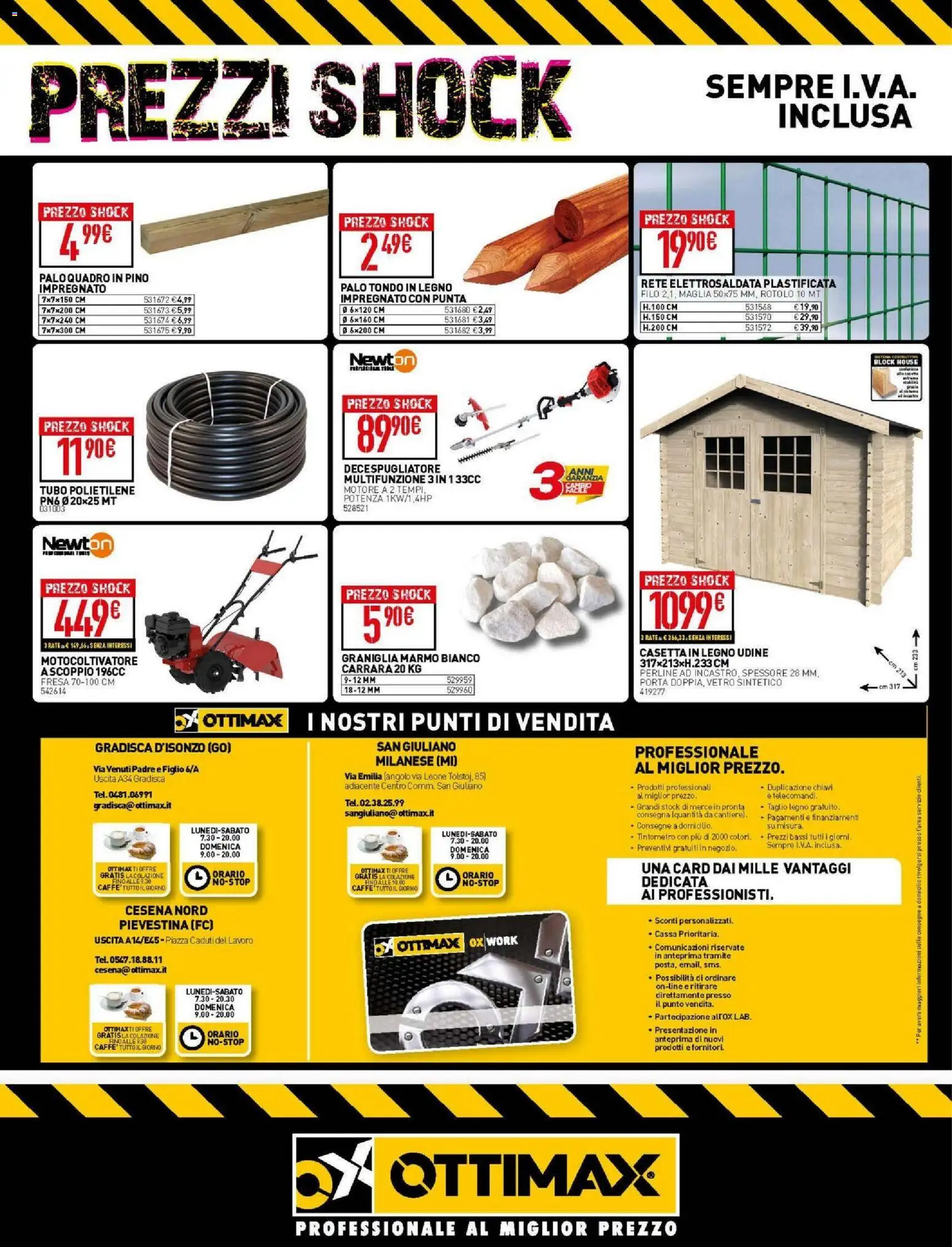 Volantino Ottimax del 05.02.2026 | Pagina: 4 | Prodotti: Tubo, Decespugliatore