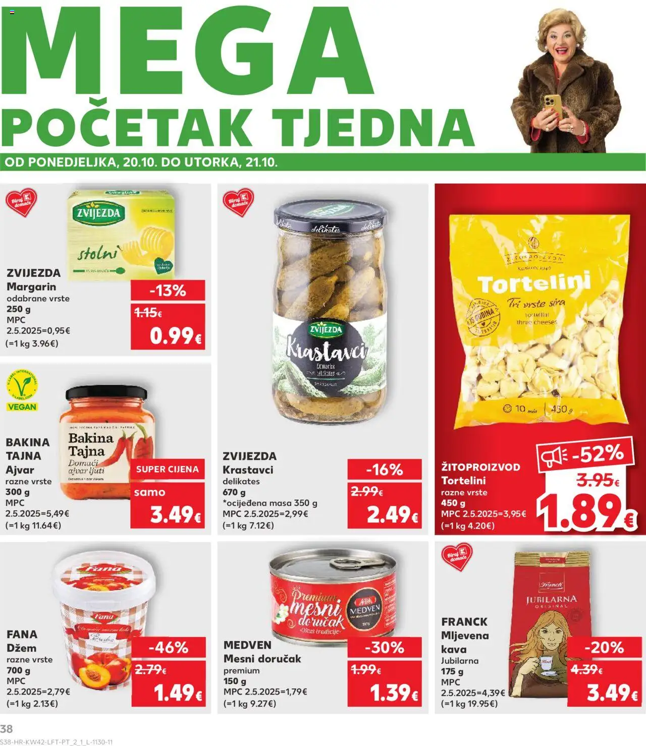 Kaufland katalog | vrijedi od 15.10.2025 | Stranica: 38 | Proizvodi: Kava, Ajvar, Tortellini, Krastavci