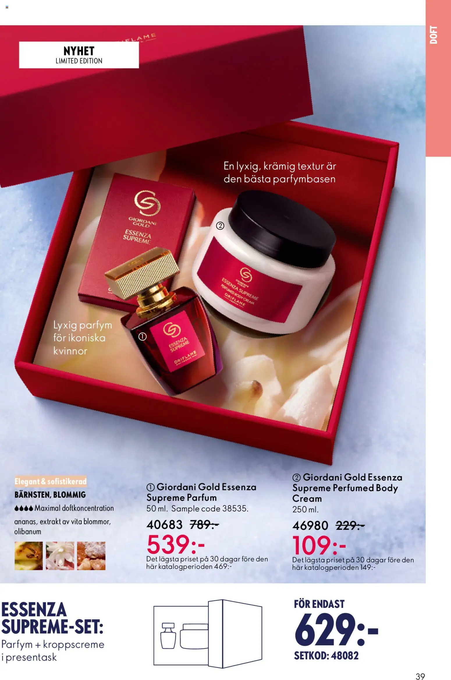Oriflame reklamblad aktuell från 19.11.2025 | Sida: 39 | Produkter: Parfym, Doft, Set