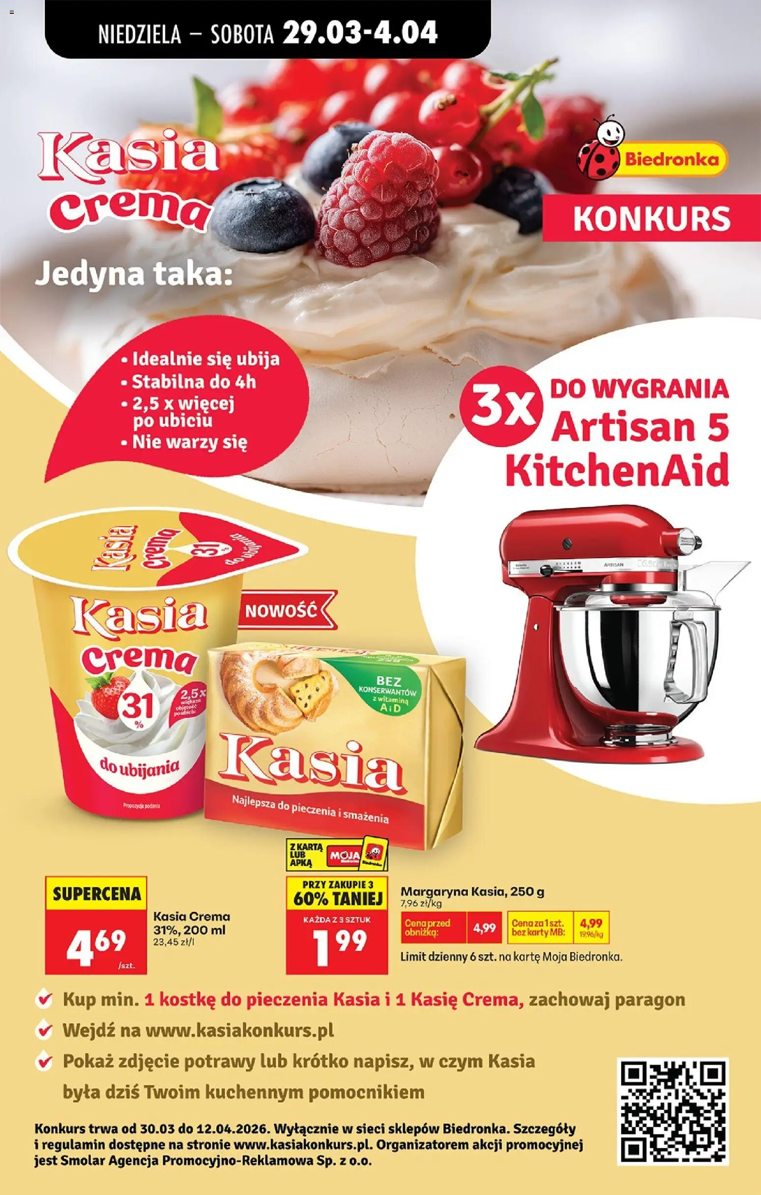 Biedronka gazetka od niedzieli od 29.03.2026 | Strona: 43 | Produkty: Karta, Margaryna