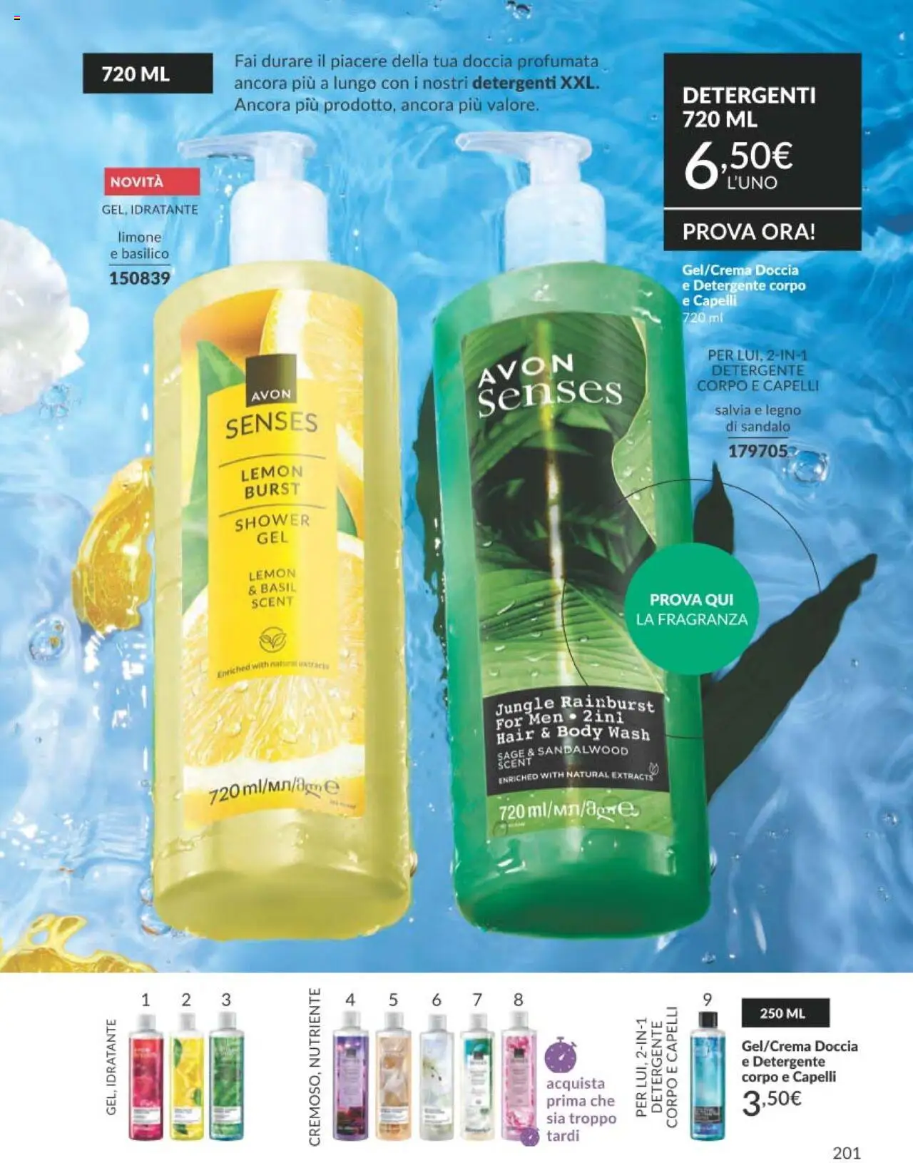 Volantino Avon del 01.09.2025 | Pagina: 201 | Prodotti: Detergente, Limone, Basilico, Fragranza