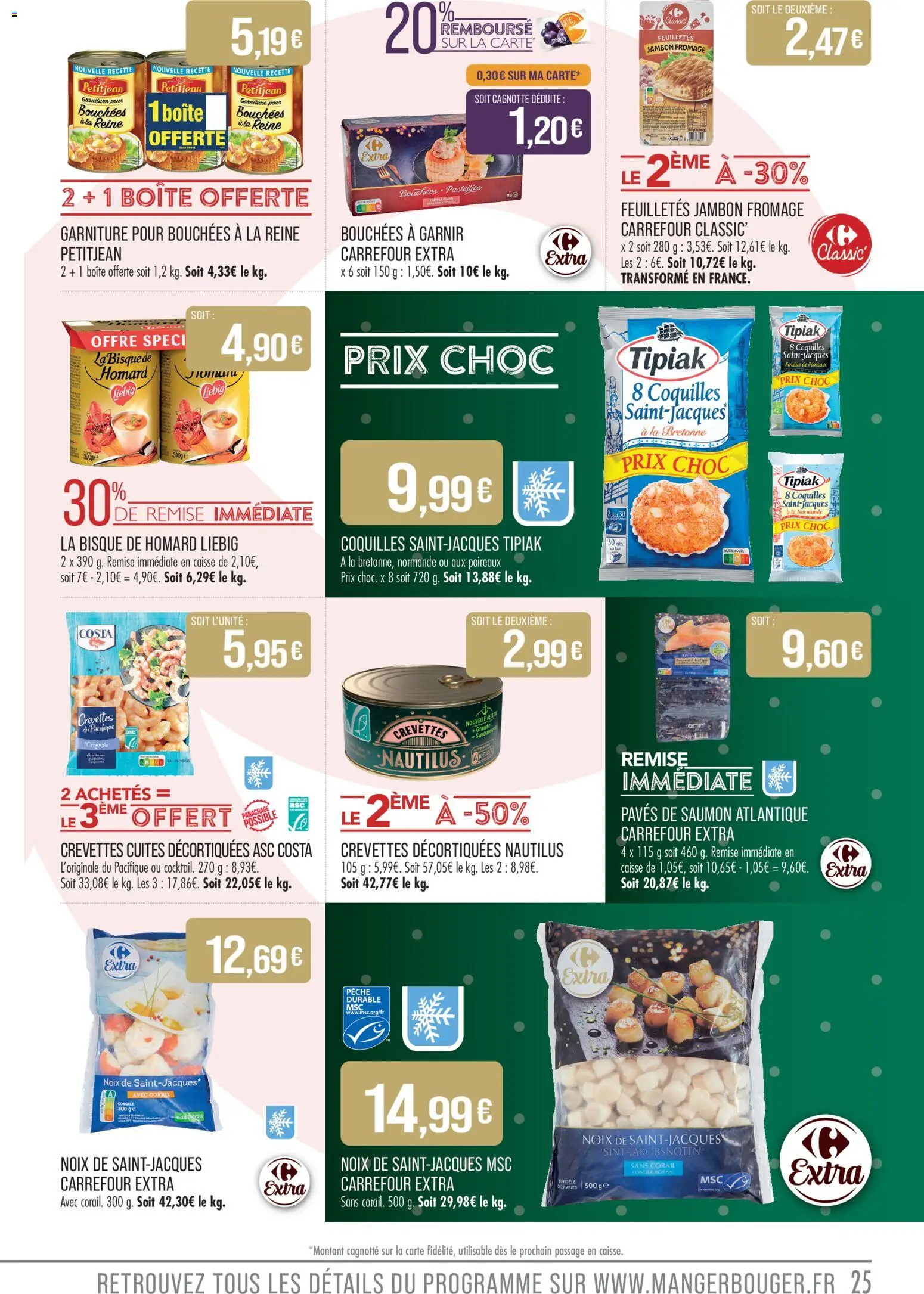 {H1} | Page: 25 | Produits: Poireaux, Jambon, Homard, Noix