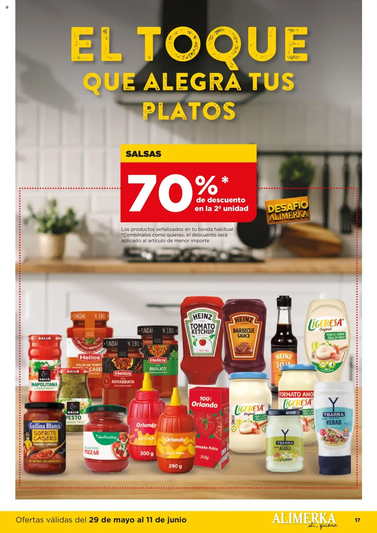 Alimerka folleto Castilla y León │ válido desde el 29.05.2025 | Página: 17 | Productos: Pizza, Salsa brava, Funda