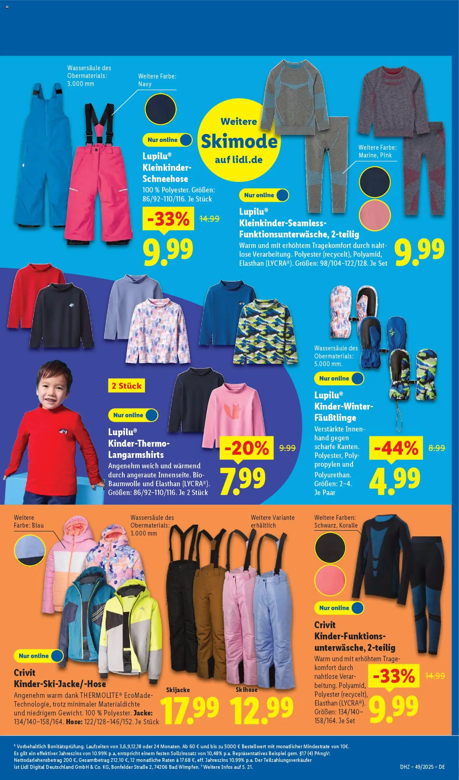 Lidl Prospekt Kornwestheim – gültig ab 01.12.2025 | Seite: 9 | Produkte: Bad, Jacke, Hose