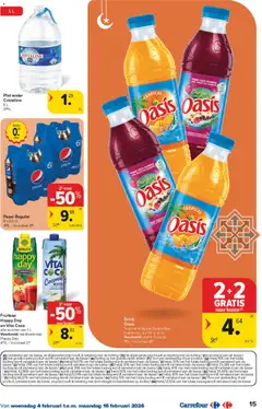 Carrefour market - Folder - Voorbeeld van een folder van Carrefour market, geldig van 04.02.2026 | Pagina: 15 | Producten: Pepsi, Aardbeien, Cassis, Appel