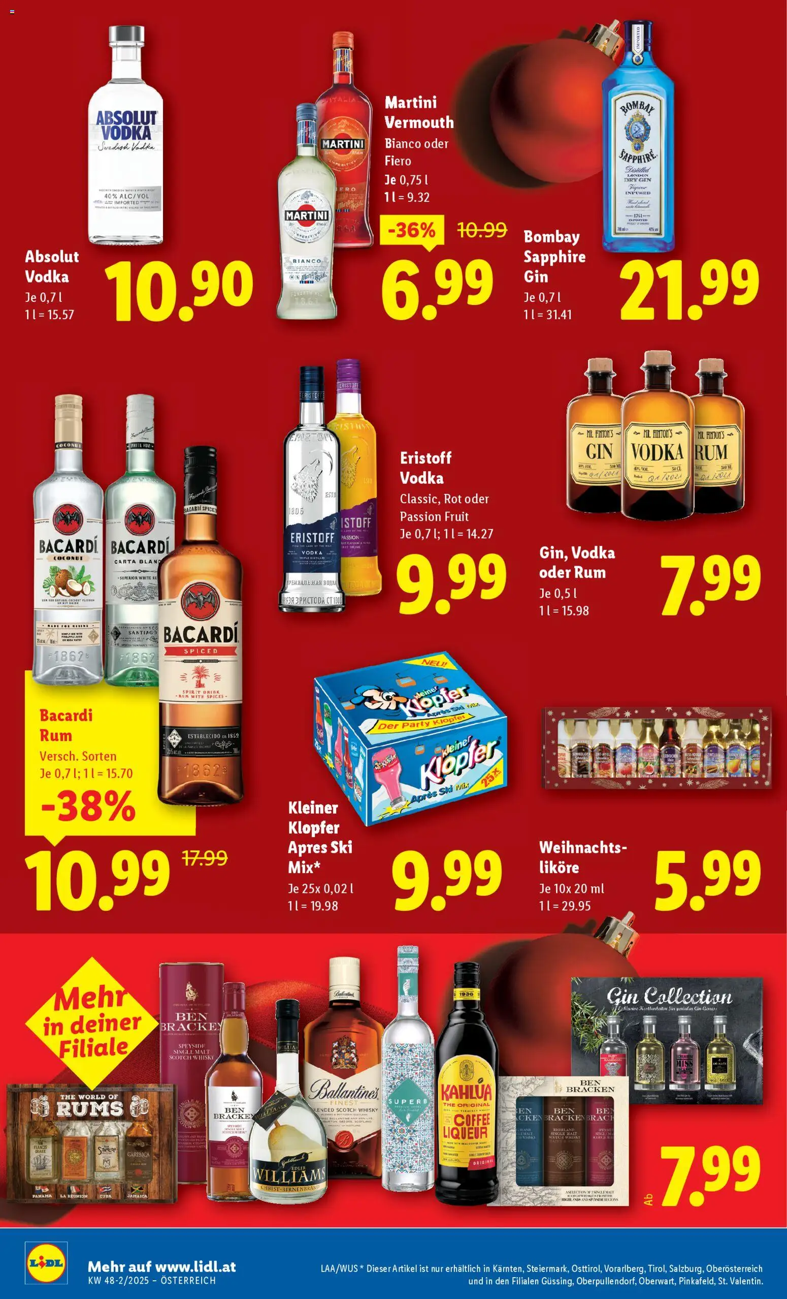 Lidl Flugblatt - Oberpullendorf, Güssing, Oberwart gültig ab 27.11.2025 | Seite: 18 | Produkte: Gin, Creme