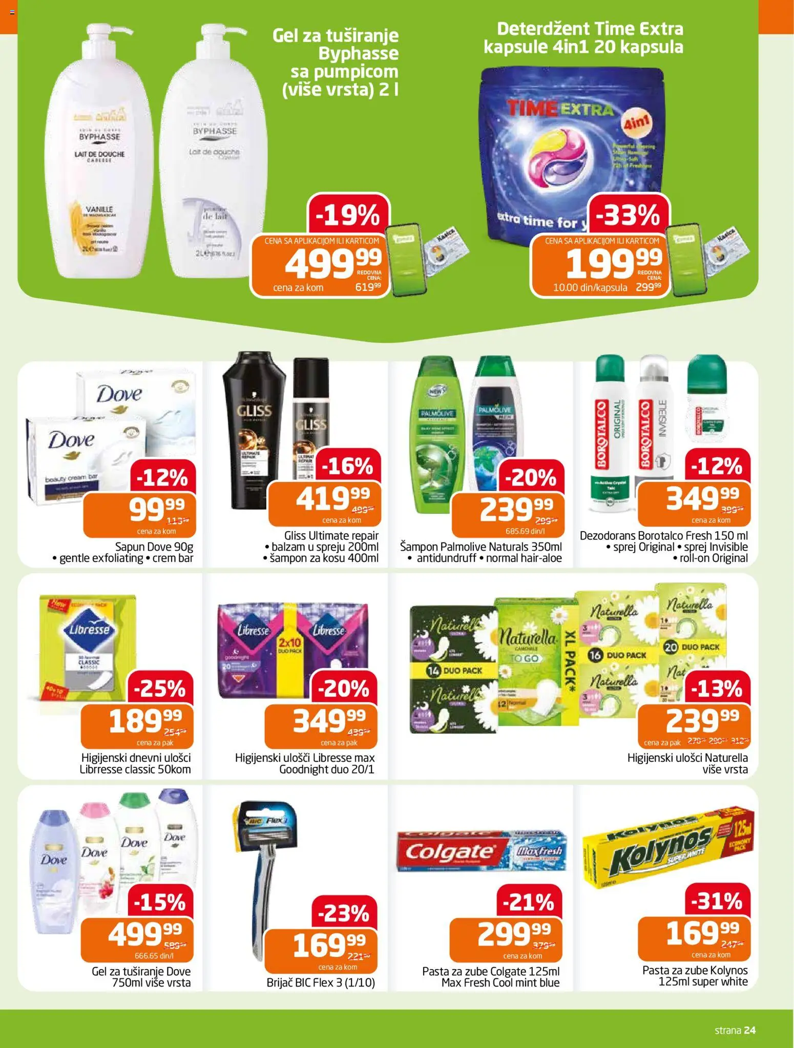 Gomex katalog - važi od 29.04.2026 | Strana: 24 | Proizvode: Kapsule, Palmolive, Balzam, Sapun