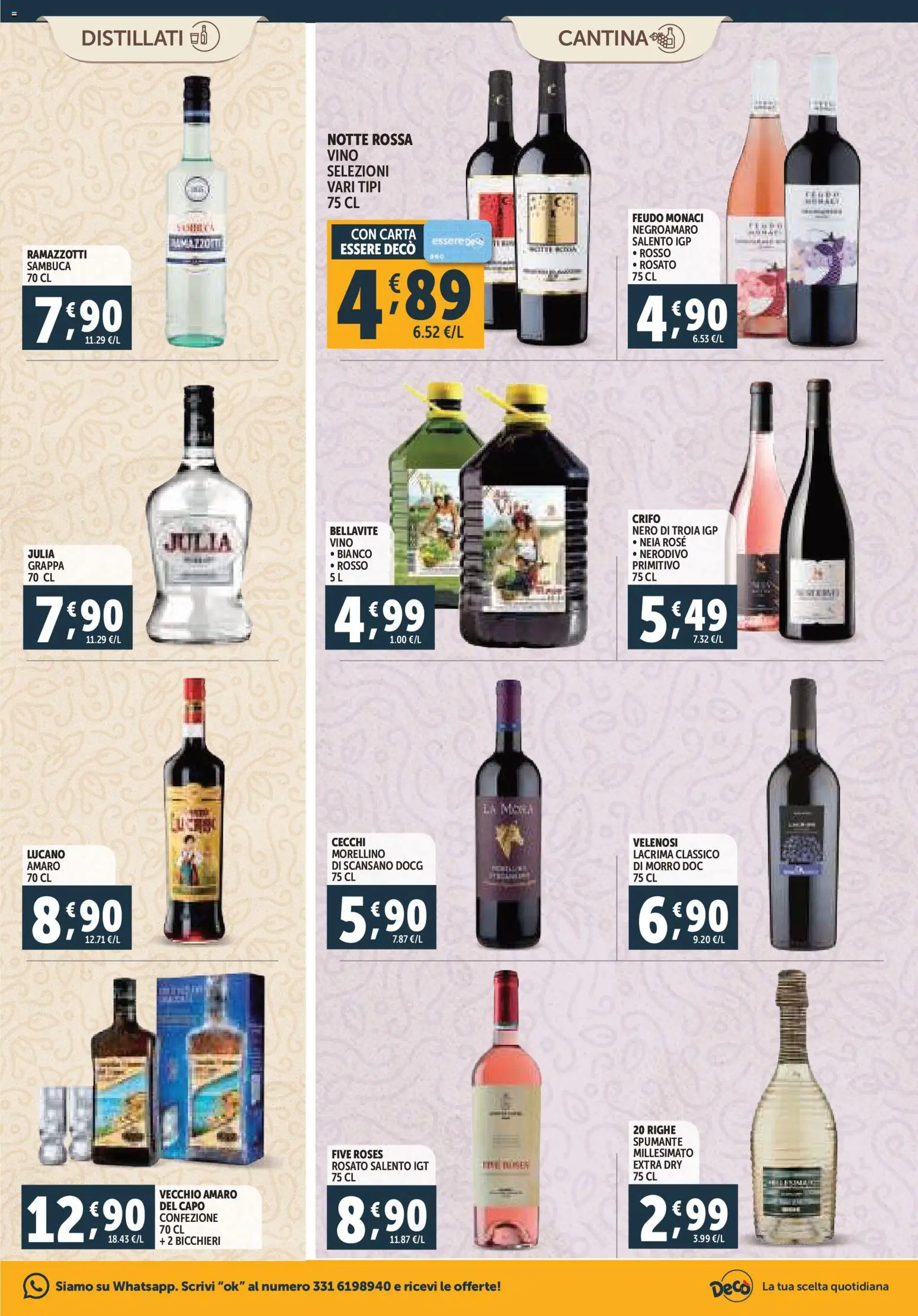 Volantino Decò del 20.11.2025 | Pagina: 17 | Prodotti: Vino, The, Spumante, Grappa