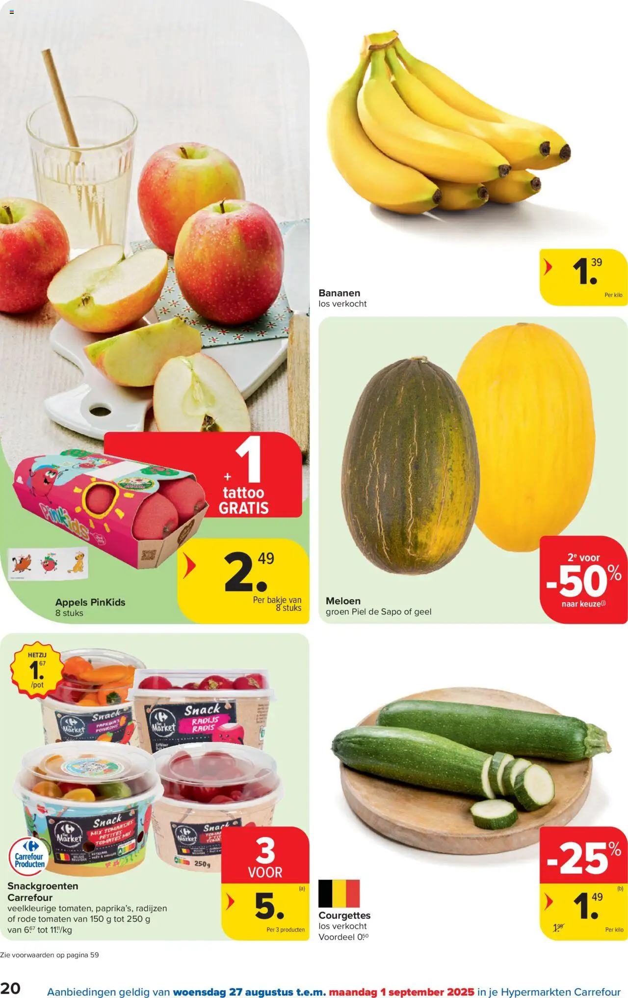  | Pagina: 20 | Producten: Appels, Tomaten, Bananen, Meloen